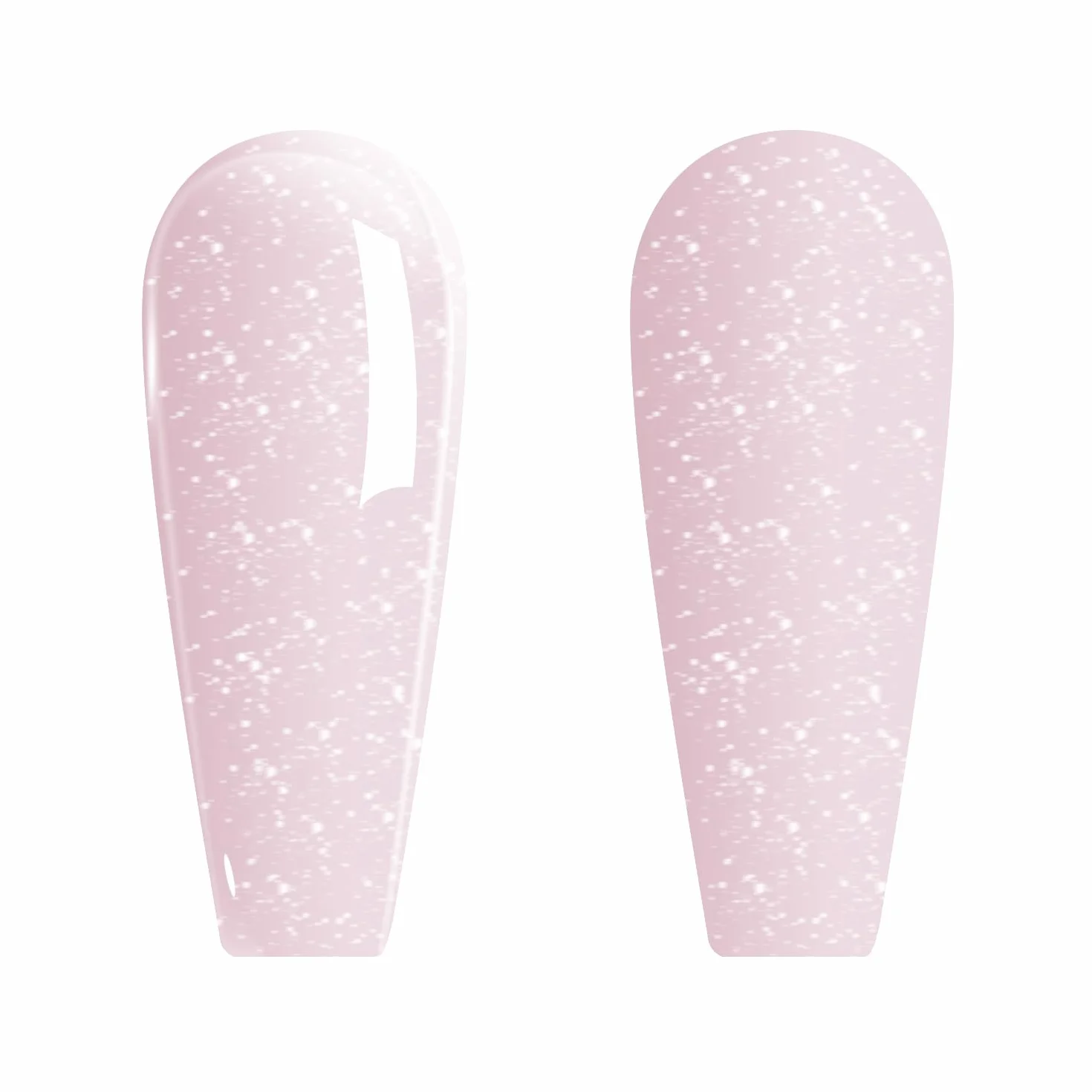 Vishine Smalto Gel Semipermanente Trasparente Glitterato Rosa Nudo Jelly Lattiginoso 8ml UV LED Soak-Off Nude