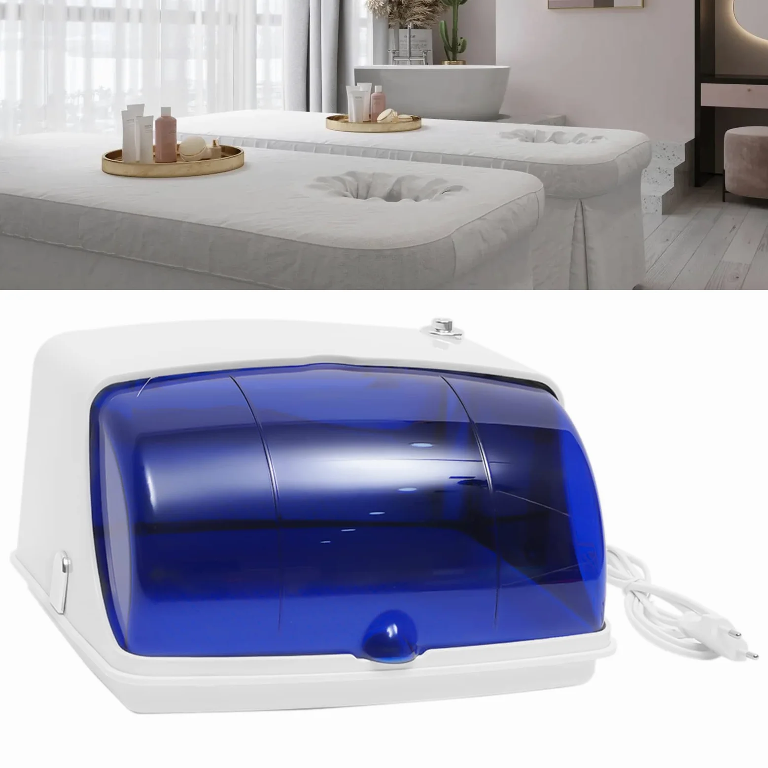 Sterilizzatore disinfettante UV, 200 W, sterilizzatore UV cosmetico, cura dei piedi, tatuaggio manicure scatola di disinfezione 45-65 ℃, ideale per salone di bellezza, sauna, spa