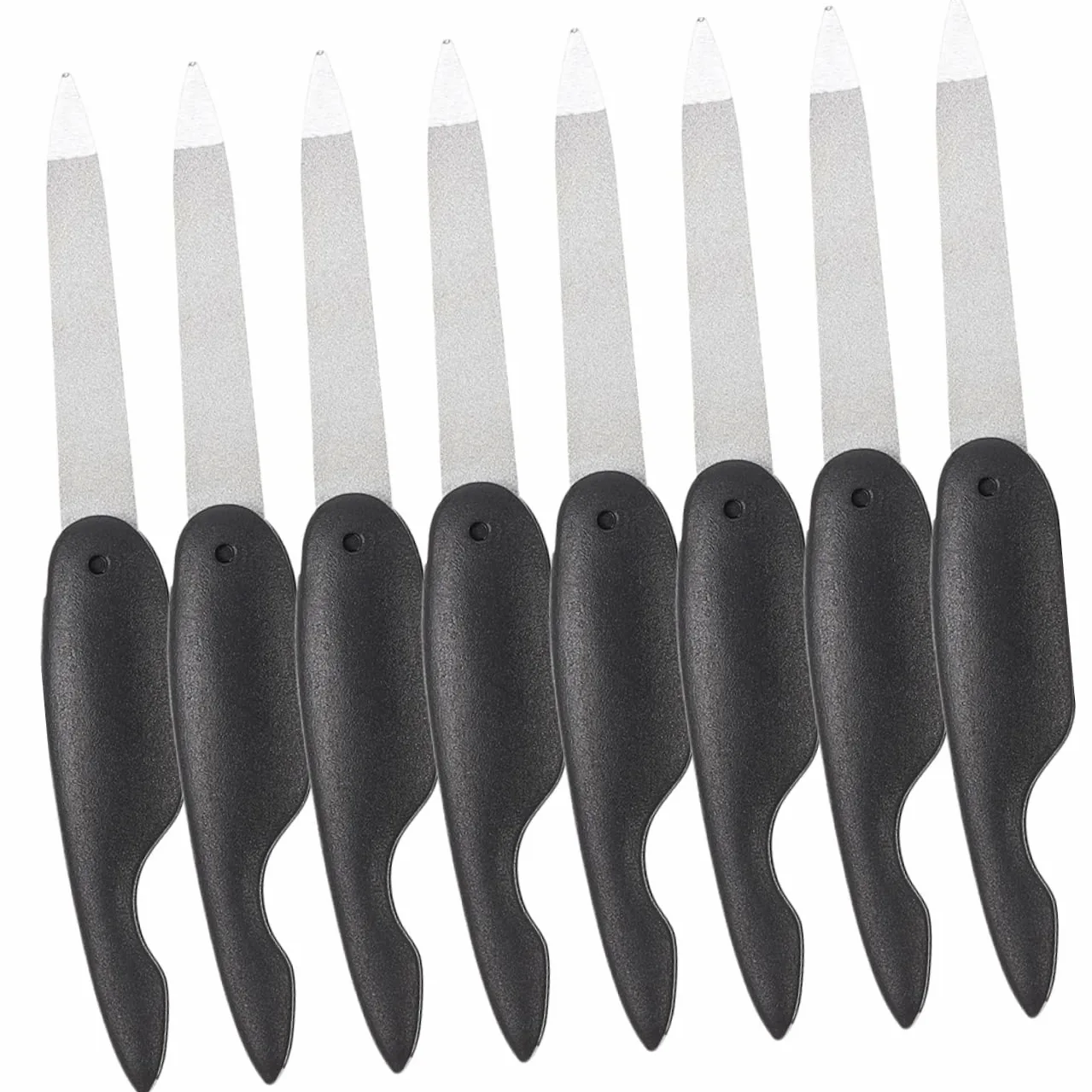WOONEKY 40 Pz lima per unghie pieghevole lima per unghie tascabile piccole lime per unghie tagliaunghie unghia piccola lime per unghie alla rinfusa lime per tagliare le unghie AbS Black
