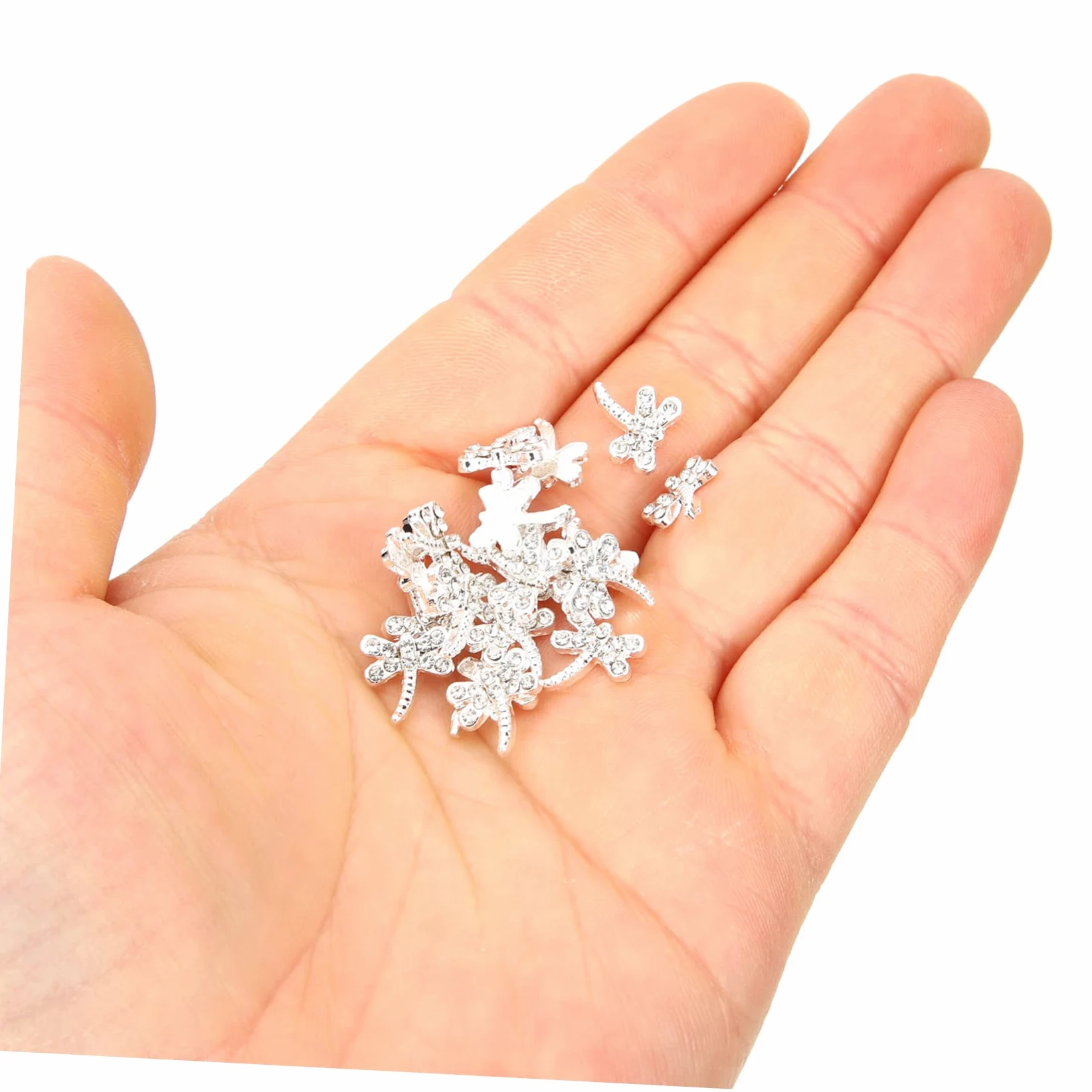 FOMIYES 5 Set Di Ciondoli Per Unghie Con Strass Set Di Ciondoli Creativi Per Nail Art A Forma Di Libellula Per Manicure 20 Pezzi * 5