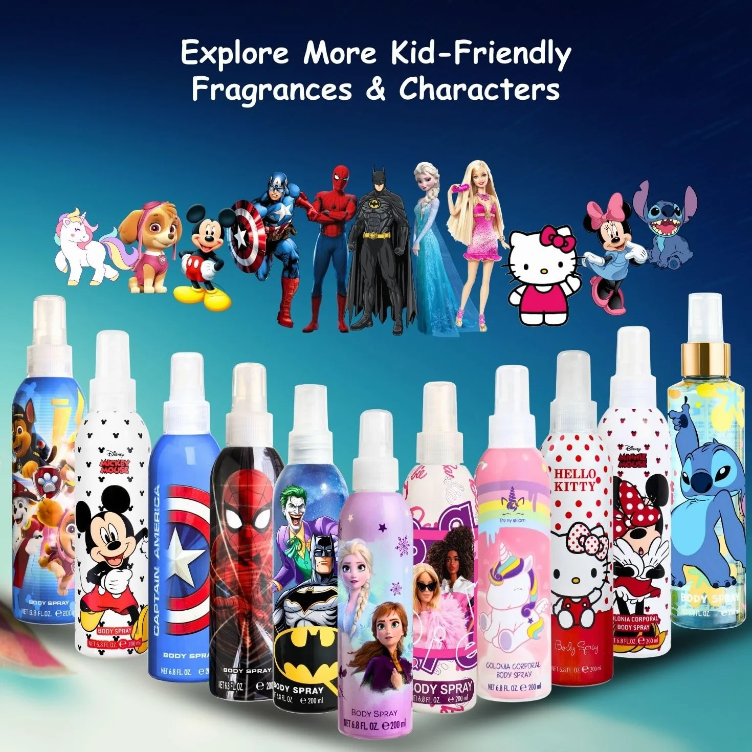 Mickey Colonia Fresca Spray 200ml Vaporizador