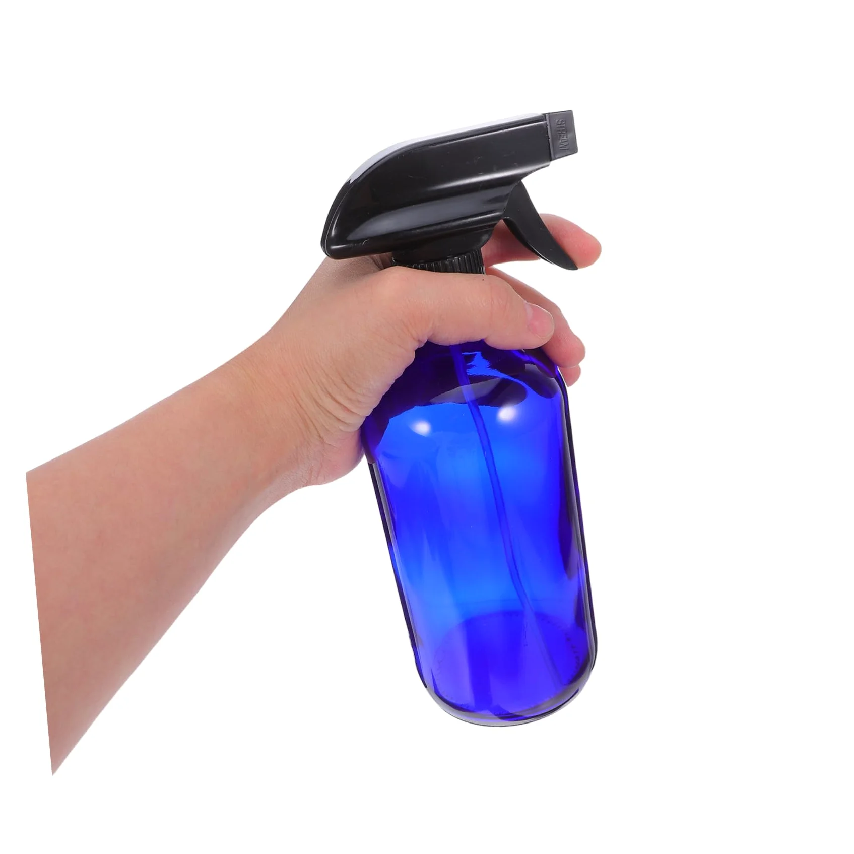 MAGICLULU Spray Bottle in Vetro 500ml Blu, Set Riutilizzabile | 2 Pezzi, Pompe a Pressione e Tappi Inclusi, Formato Leggero e Portatile per Viaggio
