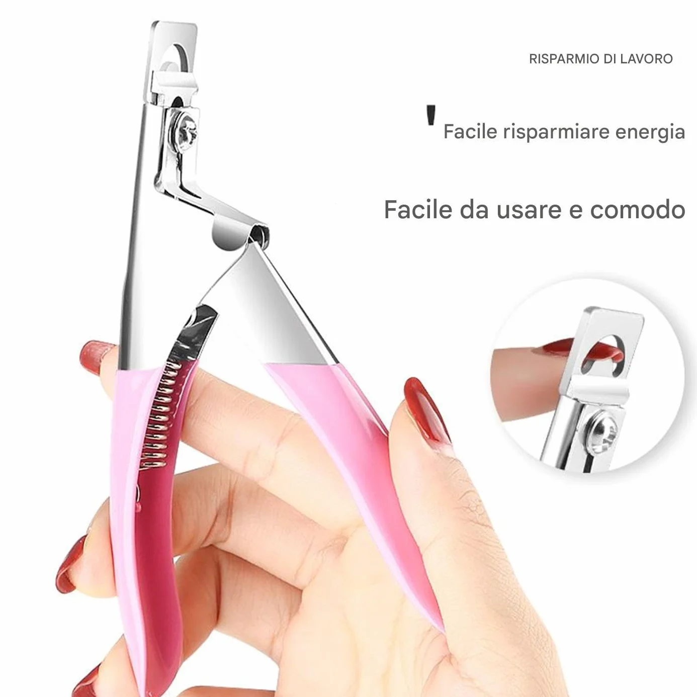 TIPO U Trimmer Cutter Caglio in Acciaio Inox per Unghie Strumento Manicure
