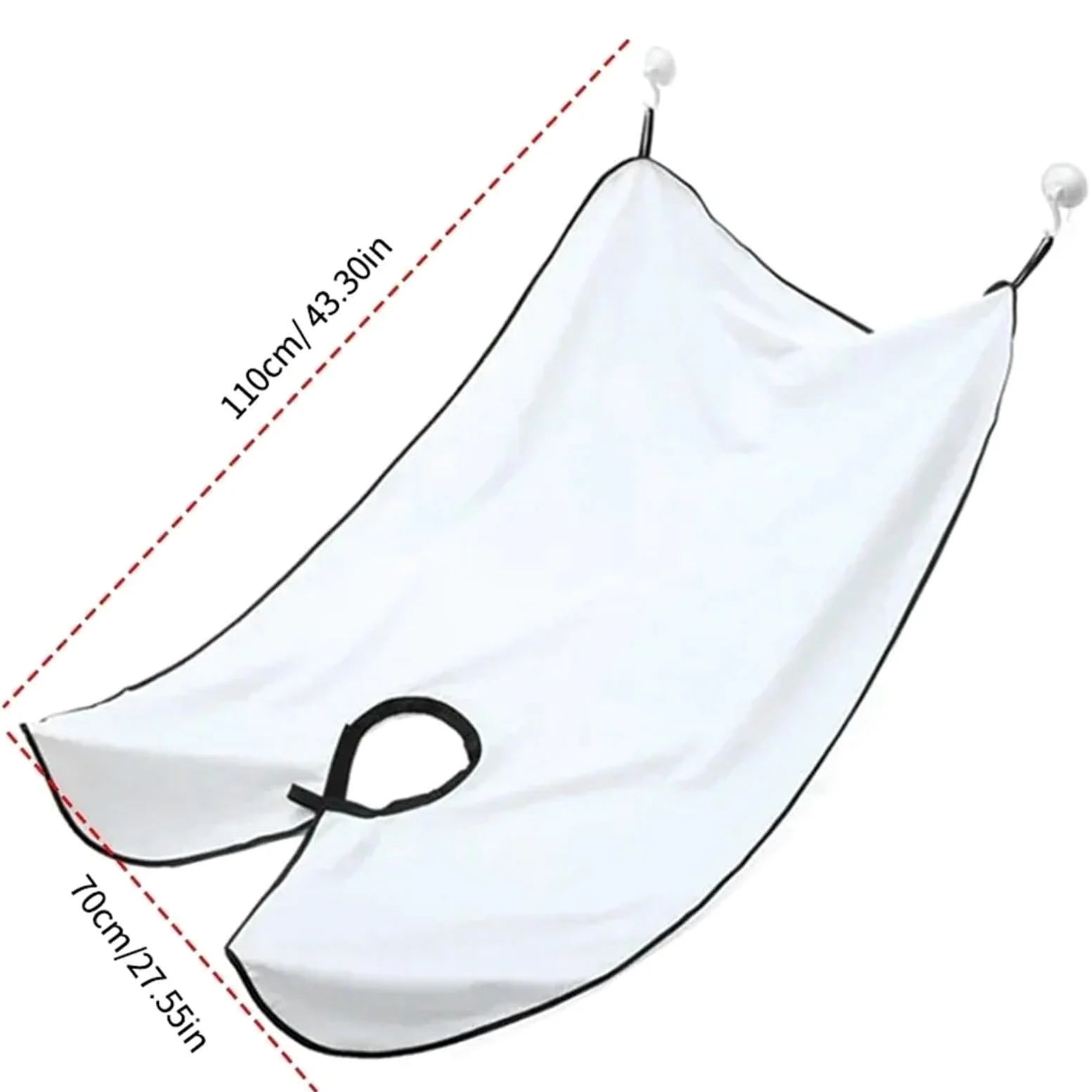 Mantella Parrucchiere Mantella raccogli barba for grembiule da 1/2 pezzo | Bavaglino for la cura del viso, capelli rasati, pulizia del rasoio for adulti, parrucchiere