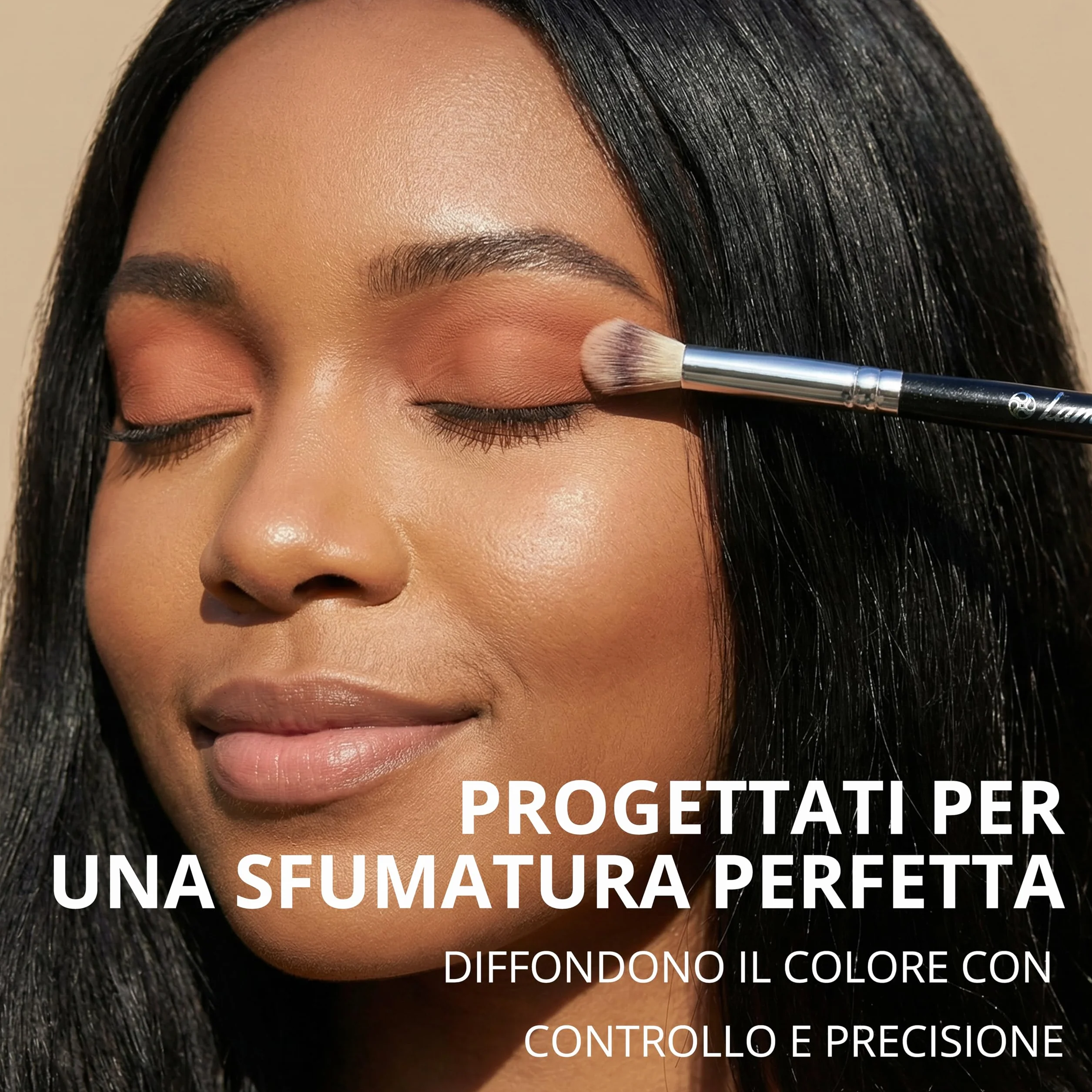 Pennelli per Trucco Occhi Professionali - Make Up Kit di Pennelli per Ombretti, Eyeliner, Sfumato - La Miglior Scelta di Pennelli Essenziali di 7 Pezzi - Matita, Ombretto, Conico, per Definire