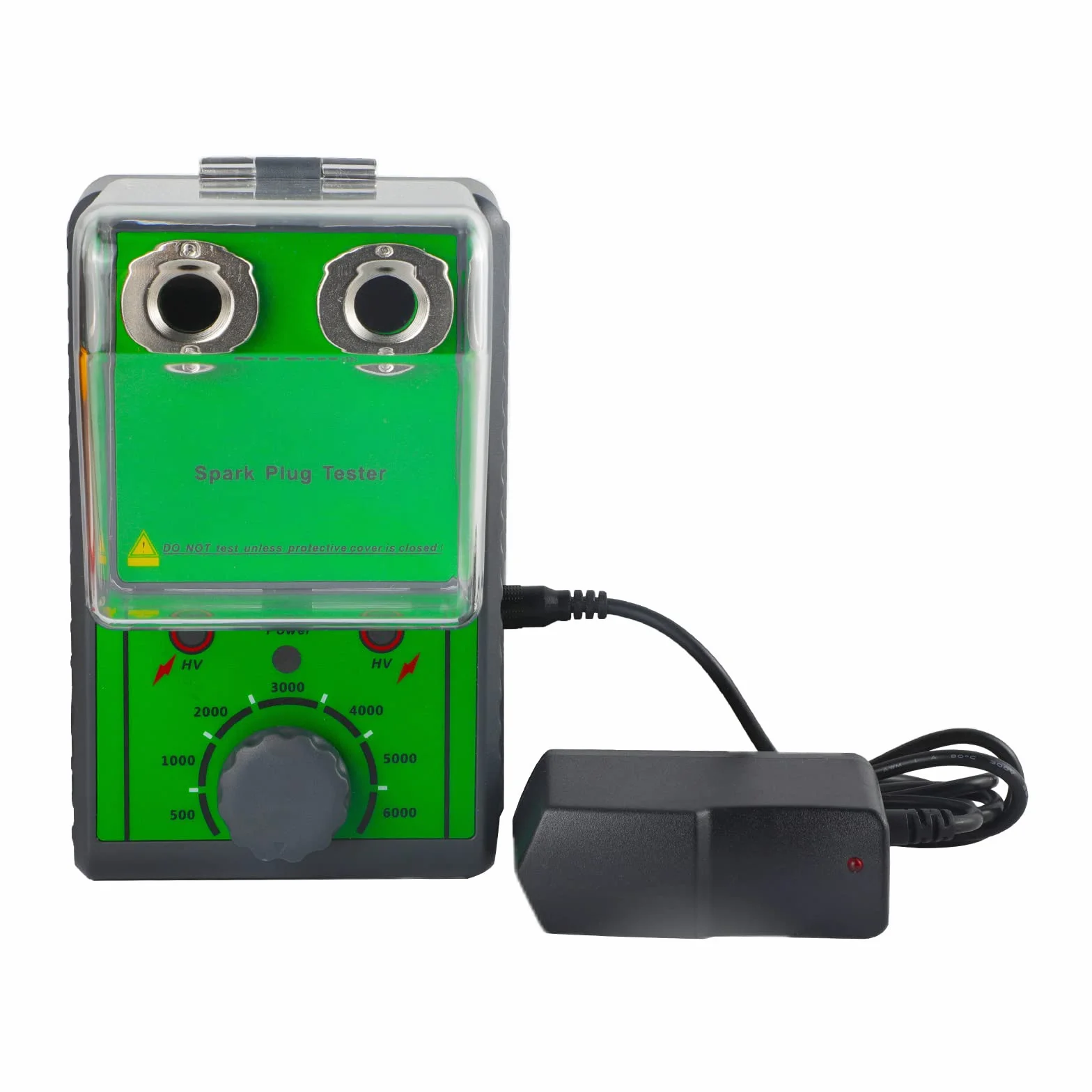 Tester per Candele per Auto Strumento per analizzatore di Candele con Presa a Doppio Foro Regolabile, Tester per scintille da 220 V per Veicolo a Benzina da 12 V per Candela da 12 mm