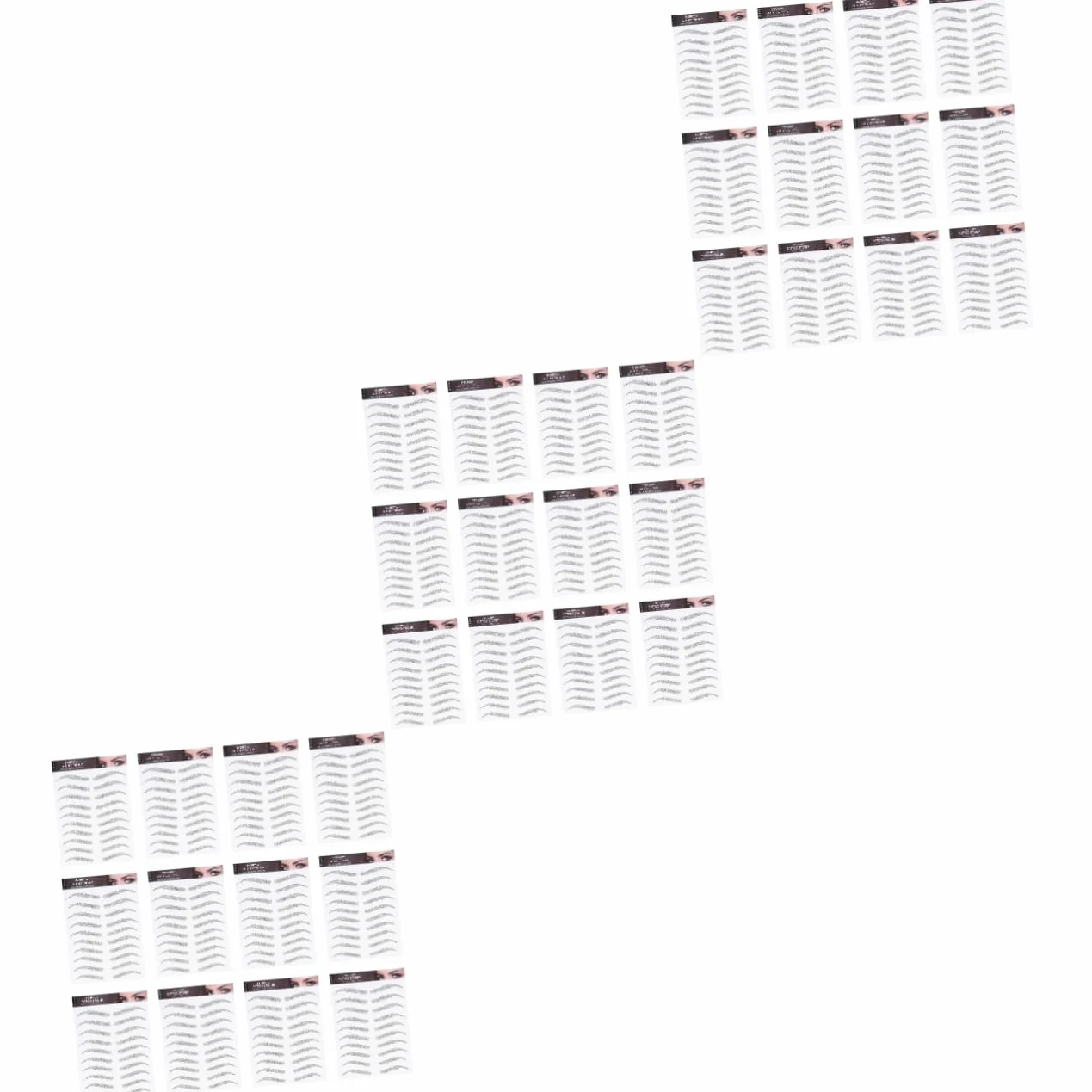 MAGICLULU 3 Set Di Sopracciglia Finte Kit Per Sopracciglia Temporanee Adesivi Realistici Per Sopracciglia 12 Fogli*3