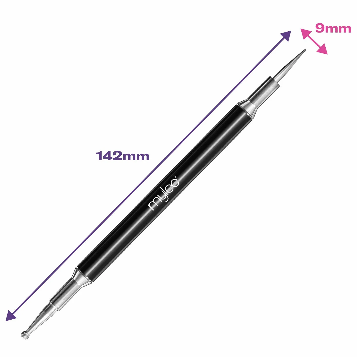 Mylee Nail Art Penna per Punteggiatura unghie - Gemme, decalcomanie e cristalli, accessorio per manicure professionale, doppia punta