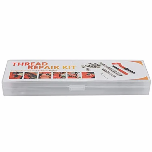 M7 Inserti di Riparazione Filettatura, Kit 25 Pezzi, Inserti Metrici 7 mm, Scatola di Plastica