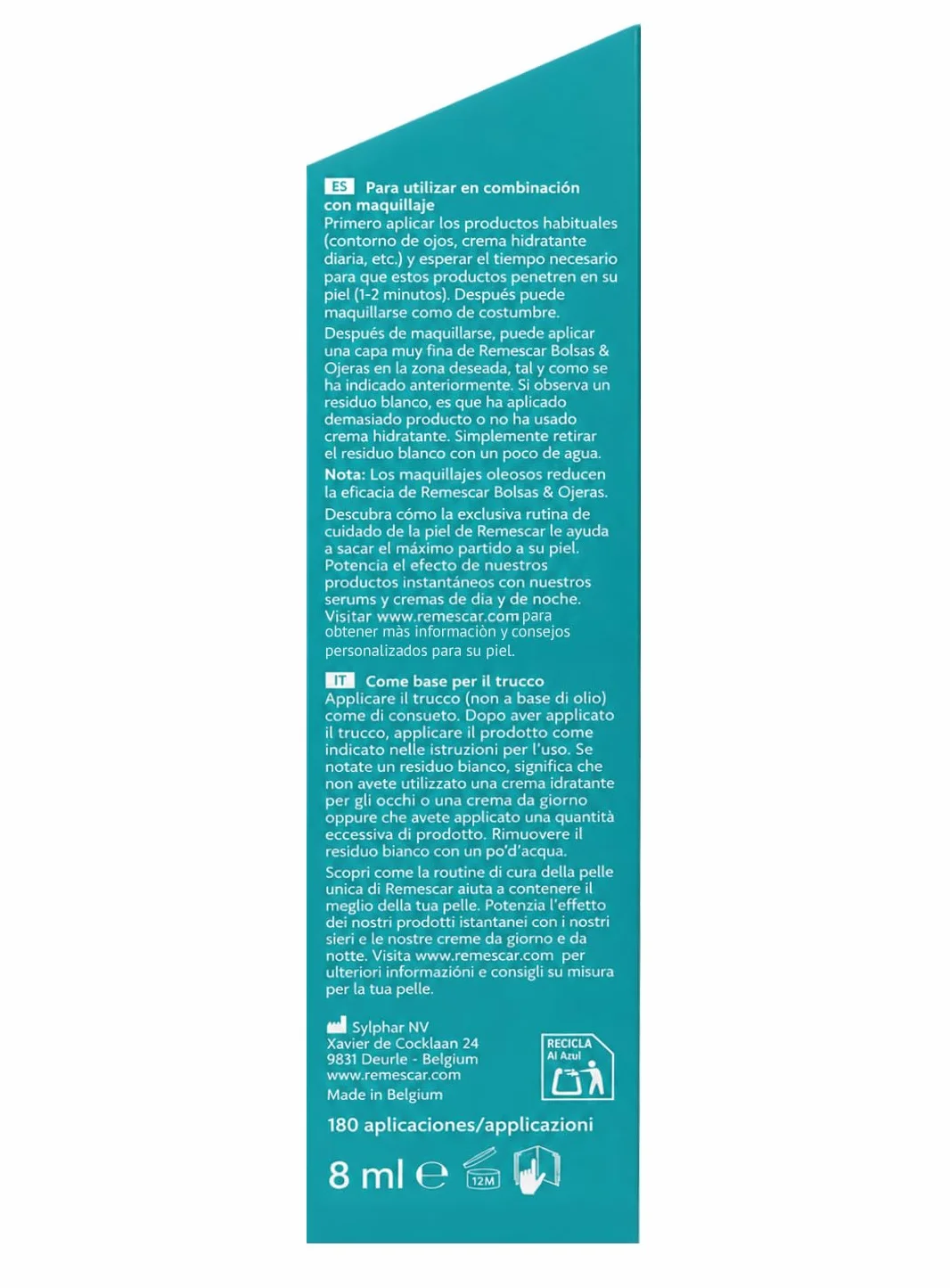 Remescar Bolsas Y Ojeras 8Ml, articolo pensato per l’uso quotidiano, adatto a chi vuole semplificare la propria routine, flacone da 8 ml perfetto per chi desidera una routine di cura semplice e costan