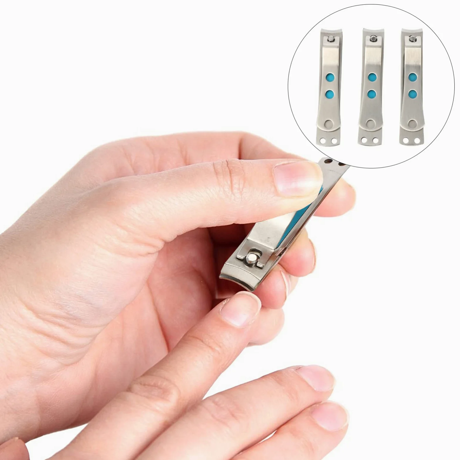 minkissy 6pezzi Tronchesi Unghie Acciaio Inossidabile Kit Professionale Per Manicure e Pedicure Design Comodo e Sicuro Adatto Uomini e Donne Utensili Per Delle Unghie Per Casa e Viaggio