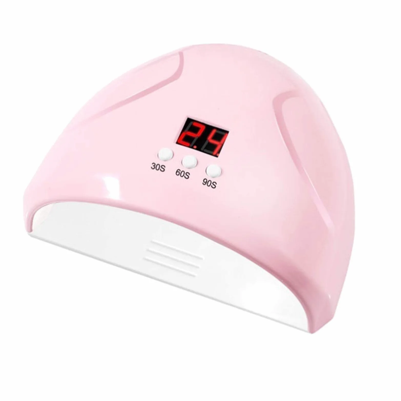 lampada per unghie, Sensore automatico for lampada polimerizzante gel Polygel da 36 W(Pink)