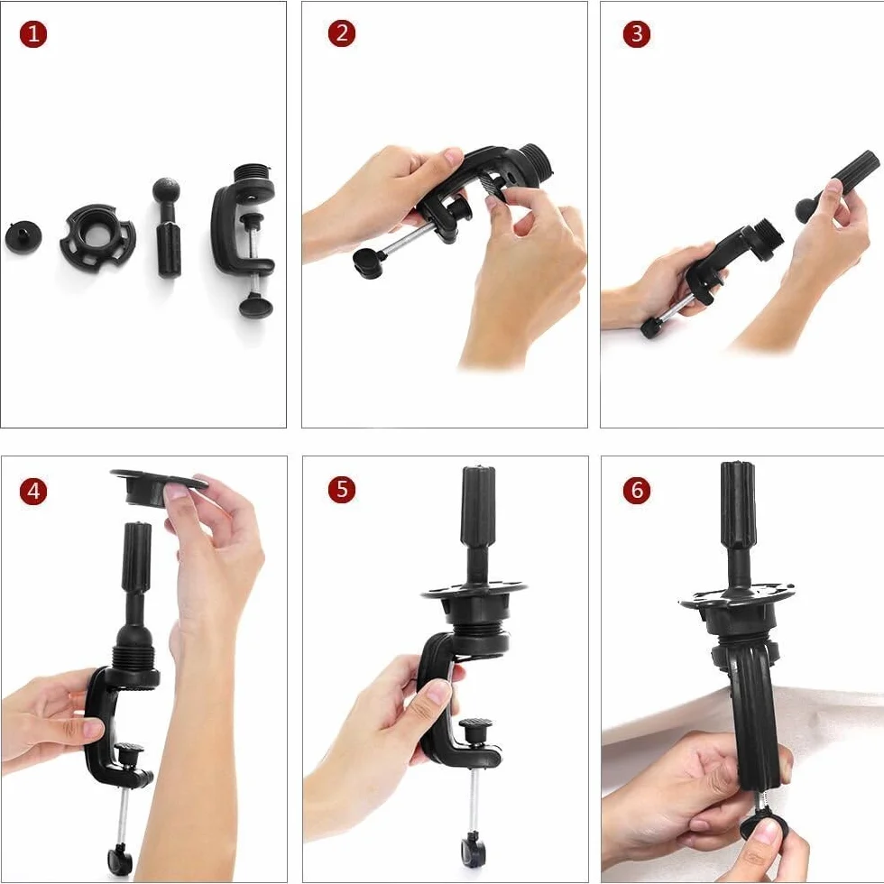 TopDirect 18" Testina Parrucchiere Manichino Cosmetologia Formazione Pratica Capelli con Morsetto