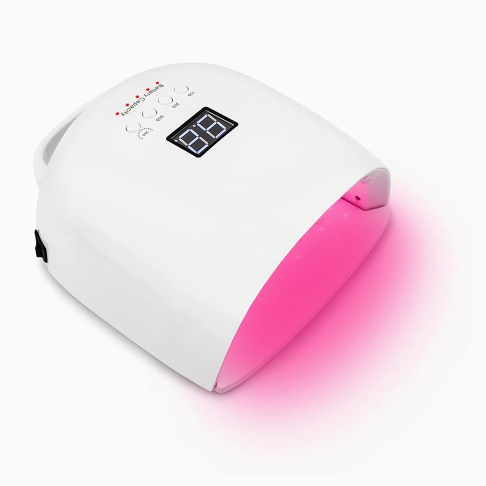Lampada UV per unghie, Wireless 86w HA CONDOTTO LA Lampada UV Del Chiodo 86W for La Cura di Tutti I Gel Smalto for Unghie Lampada Della Luce Del Sole Manicure Intelligente display LCD Ricaricabile per