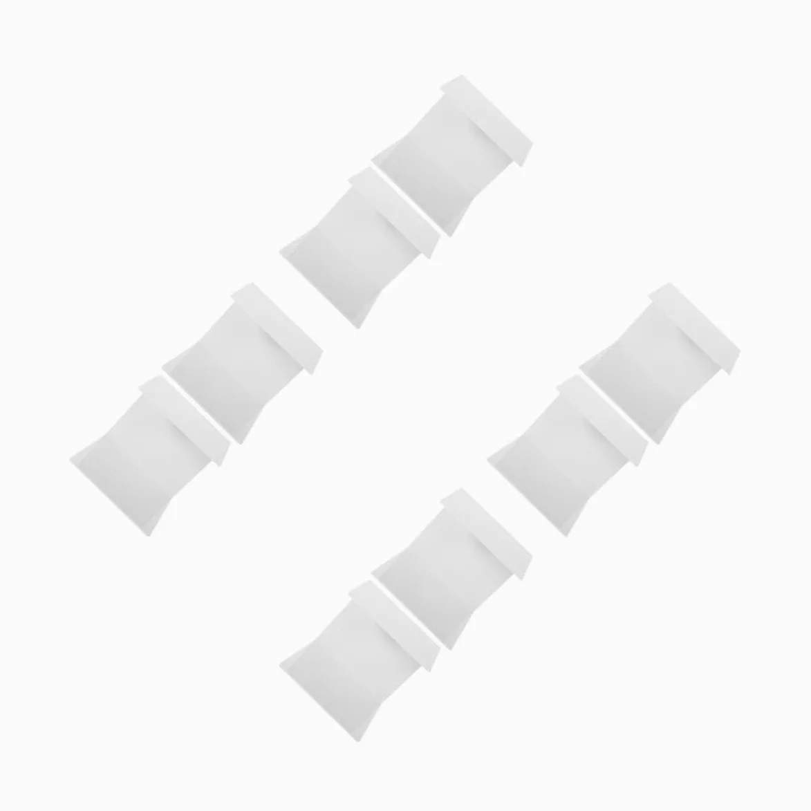 Operitacx 8 Pezzi Supporto per Extension Ciglia in Plastica Bianca, Stabile | Saloni di Bellezza, Design Ergonomico, Facile Manutenzione, Riduce Affaticamento di Braccia e Collo