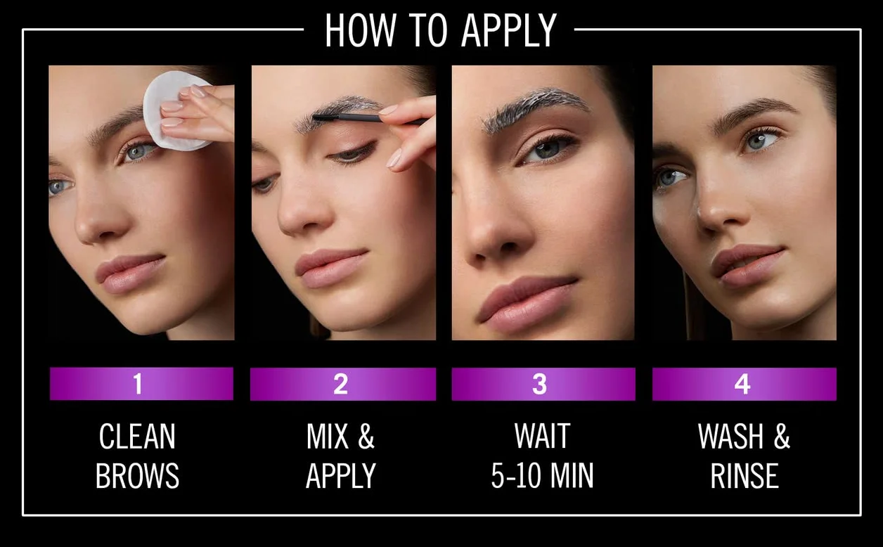 Schwarzkopf, Kit Sopracciglia, Colorazione Permanente per Sopracciglia, Tinta per Sopracciglia, Fino a 10 Applicazioni, Tonalità 4-1 Castano Scuro