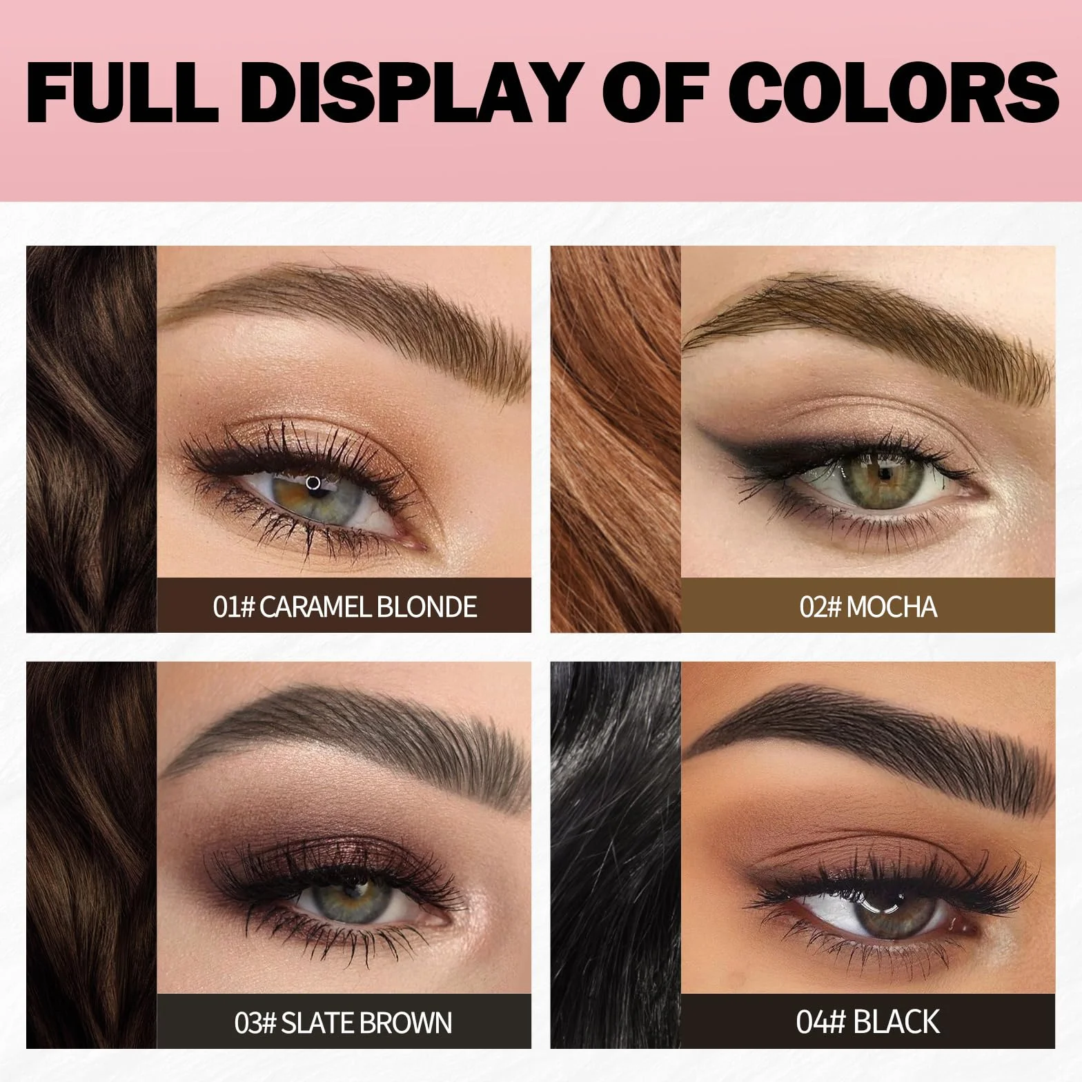 Anglicolor Matita Sopracciglia,Punta precisa a pennello,Per Sopracciglia Folte e Colorate,No Transfer,Dura tutto il giorno,Infaillible Faux Brow,Vegan & Cruelty-Free,0.6 ml (0I CARAMEL BLONDE)