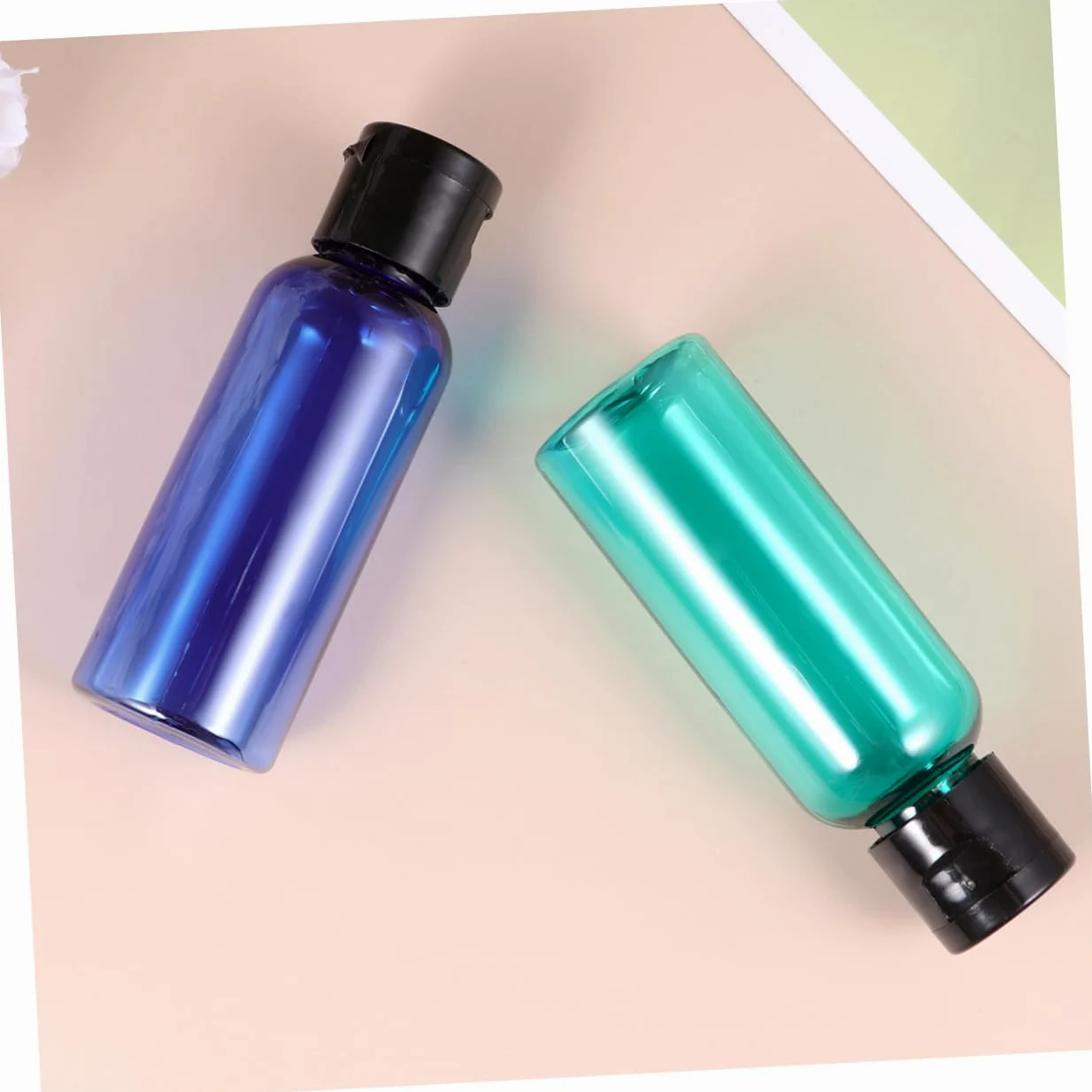 MAGICLULU 3 Set Da 50 Ml Di Bottiglie Da Viaggio Riutilizzabili 5 Opzioni Di Colore Dispenser Per Cosmetici Comprimibili 10 Pezzi * 3
