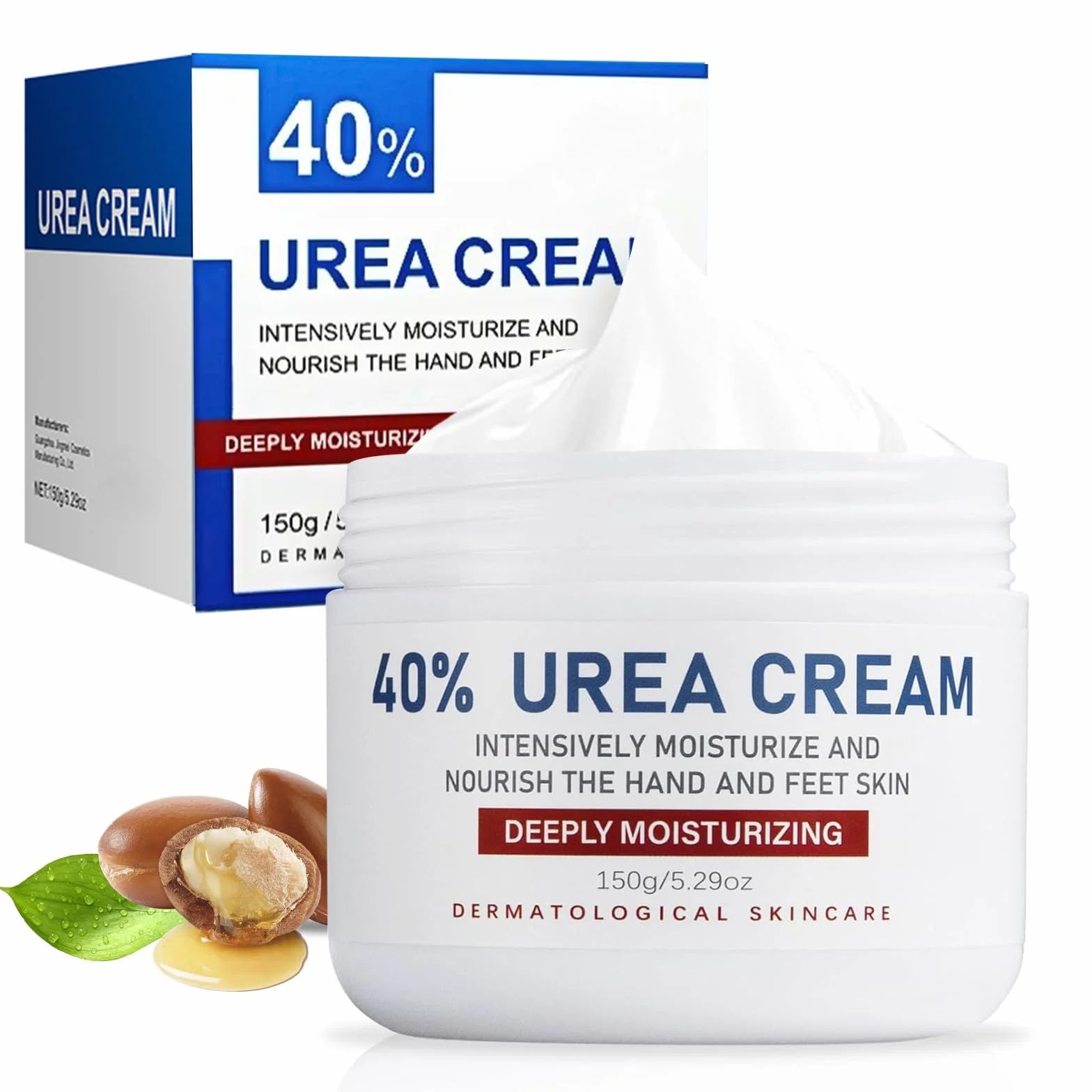 Crema Piedi Urea 40% Idratante e Riparatrice, Trattamento Talloni Secchi e Screpolati, Crema Piedi per Pelle Secca e Ruvida, 150g