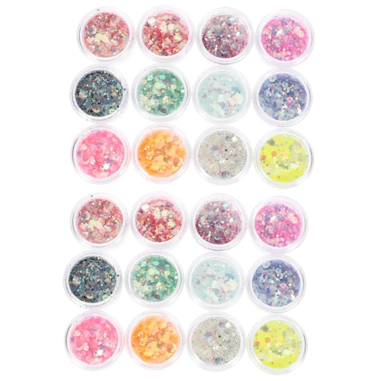 Baluue 2 Set Scintillio Ombretto in Crema Glitterata Spray Glitterato Per Accessori Make up Ombretto Glitter Gel Cosmetico Glitterato Glitter Liquido Per Il Corpo 12 Scatole*2