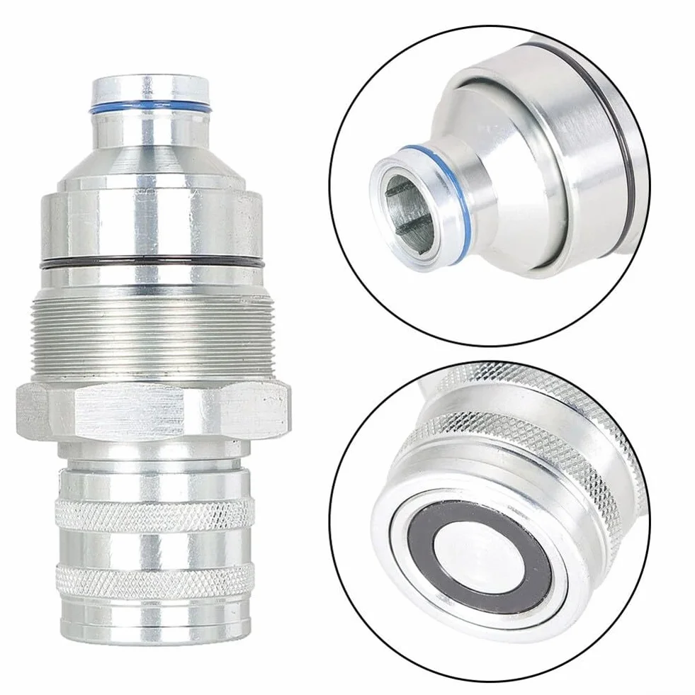 Kit accoppiatore maschio e femmina a faccia piatta ISO 16028 per bobcat Skid Steer Loader, filettatura 1/2"