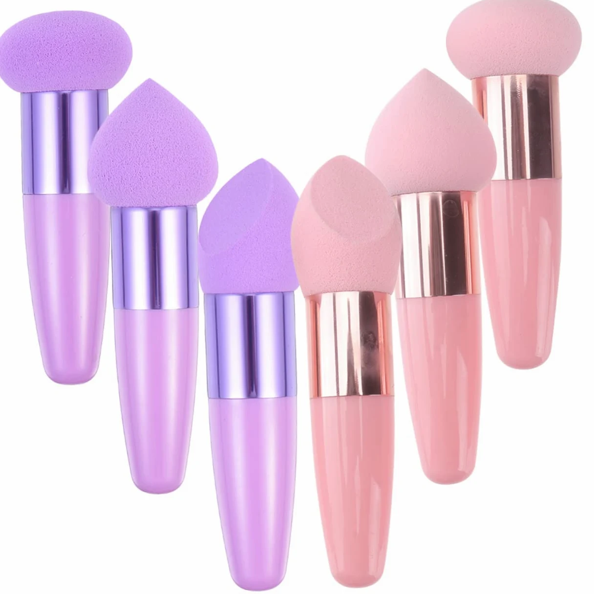 minkissy 30pezzi Spugnette Per Fondotinta e Pennelli Per Make-up Multifunzionali Strumenti Cosmetici Per Applicazione Facile e Precisa Per Casa e Salone Di Bellezza