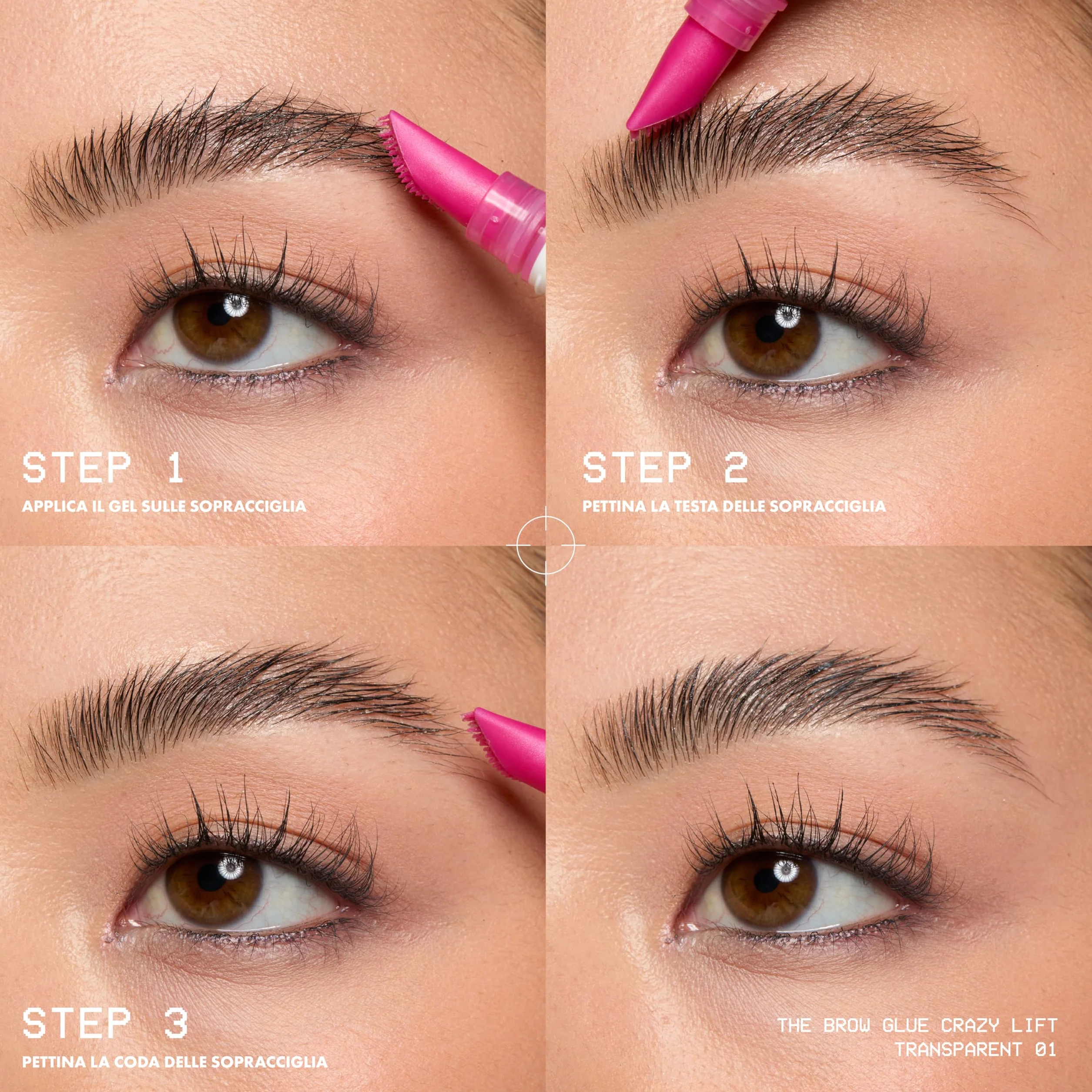 NYX Professional Makeup The Brow Glue Crazy Lift Gel Sopracciglia, Effetto Laminazione, 7 ml
