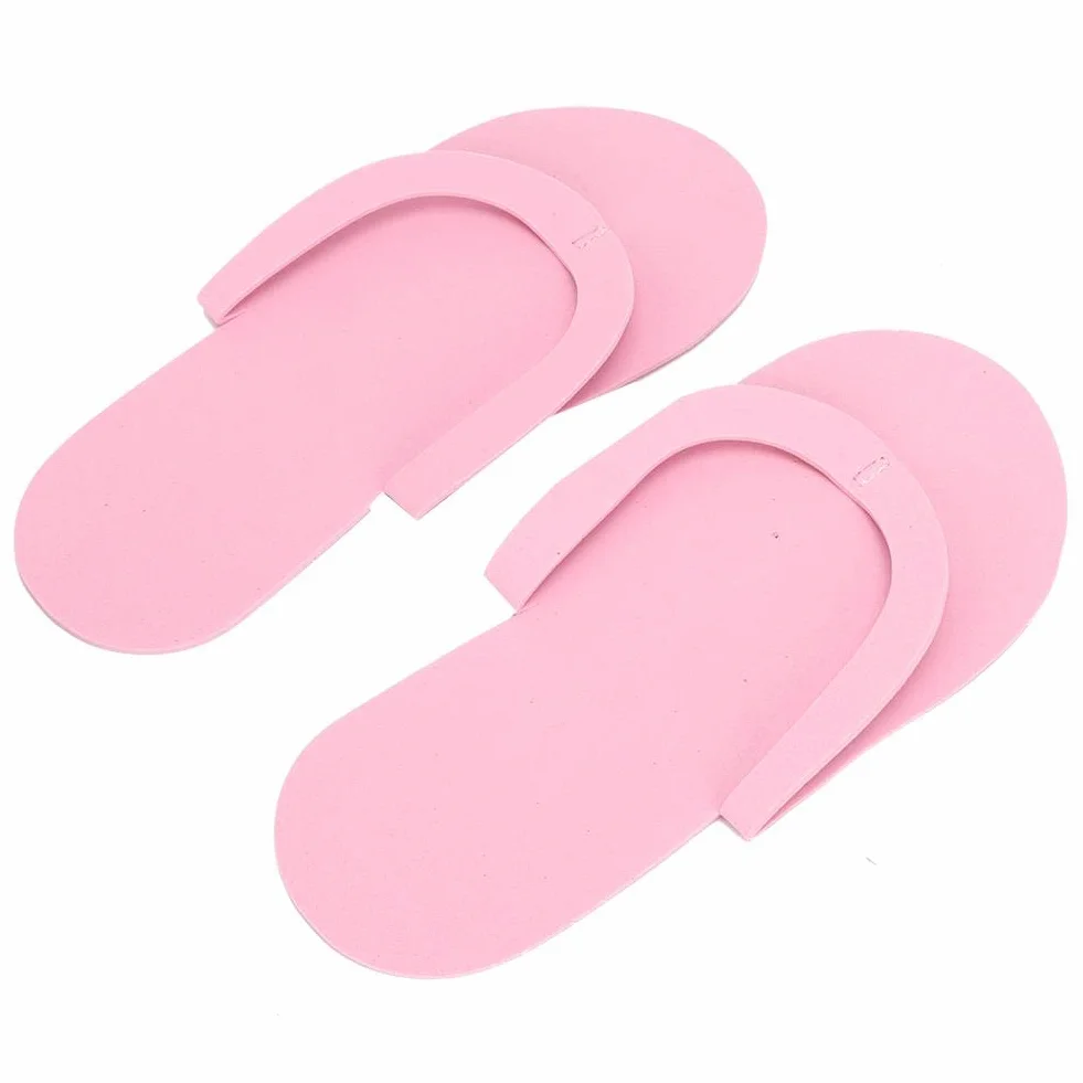 12 paia di infradito usa e getta, infradito spa, pantofole monouso per pedicure infradito nail art pantofole portatili spessore 3 mm per hotel centro spa viaggio al coperto 42(Rosa)
