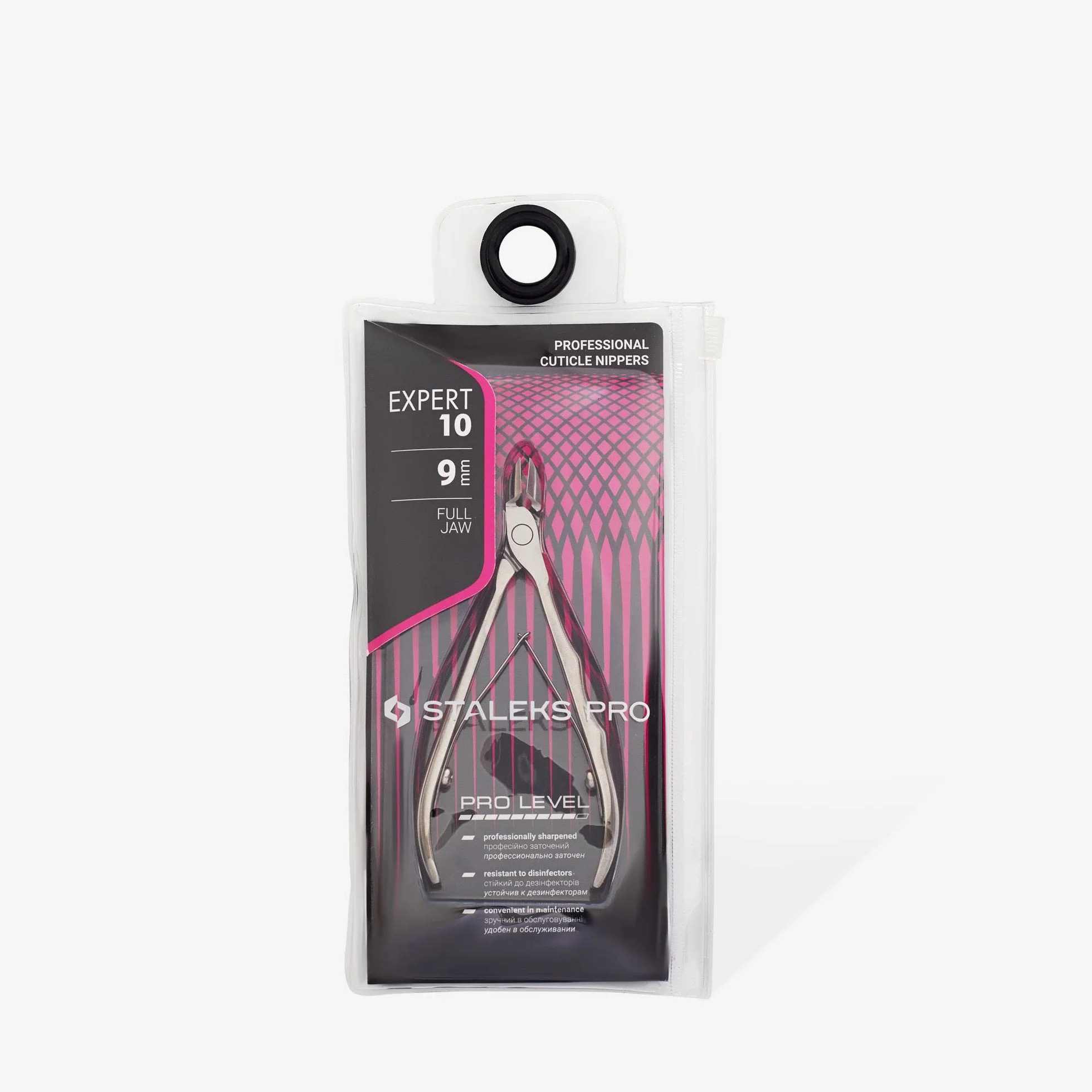 Staleks Pro Expert - 10 tronchesi professionali per cuticole, 9 mm, confezione da 1, modello NE-10-9