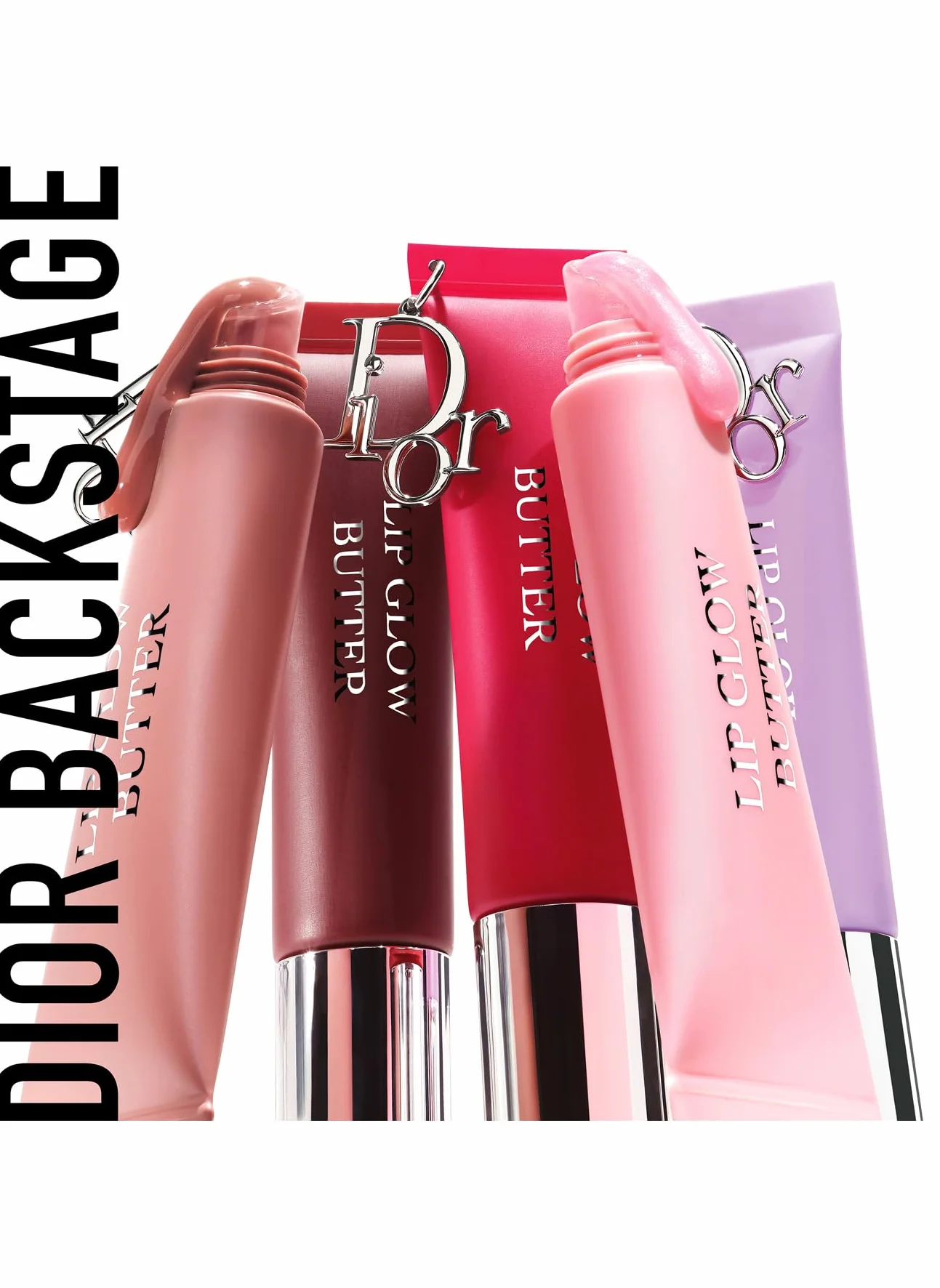 Dior Addict Lip Glow Butter, balsamo per labbra idratante brillante, 5 toni, formula naturale 90%, 24 ore idratante (101 Glazed Pink)