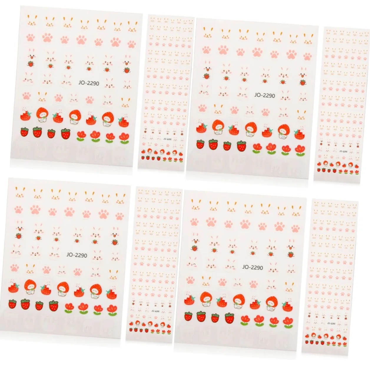 minkissy 40 Fogli Adesivo Per Unghie Coniglio Adesivi Per Unghie Di Coniglio Decalcomanie Per Unghie Del Festival Di Primavera Decorazioni Per Unghie Etichetta Accessori Bambino