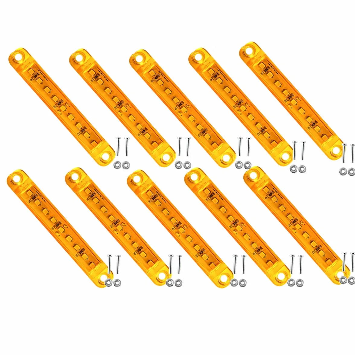 Luce di Posizione Laterale 9 LED 12-24 V Luce di Posizione Laterale Impermeabile per Rimorchio Camion