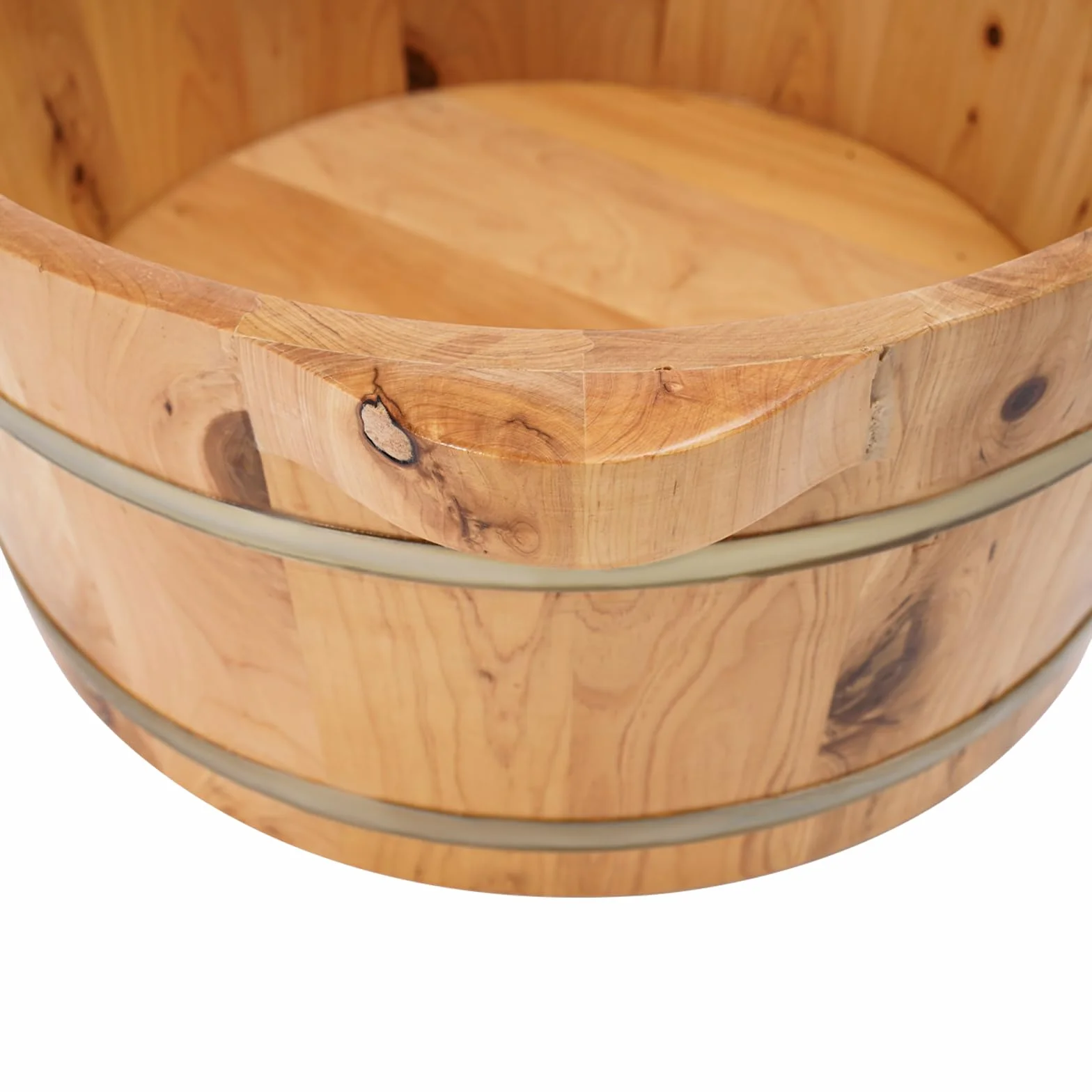 Vasca da bagno in legno, 36,5 x 18 cm, secchio per piedi in legno, secchio per piedi in legno, secchio per piedi in legno