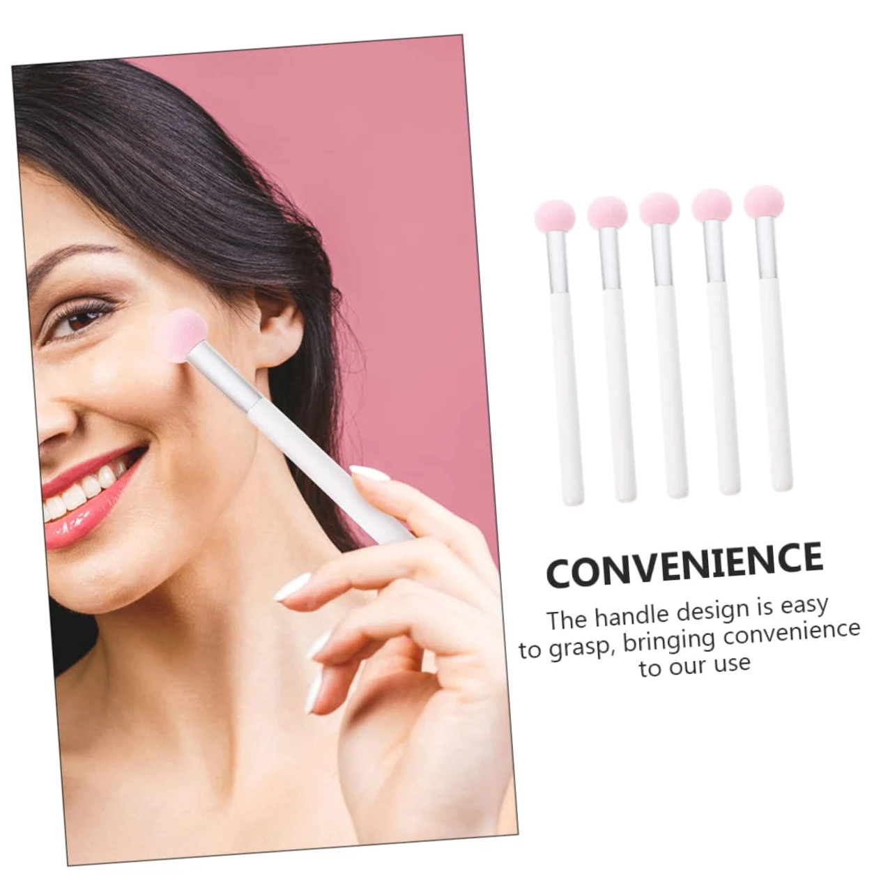 MAGICLULU Set Di 5 Pennelli Per Il Trucco Morbidi E Soffici Mini Puff Per Asciutto E Bagnato Essenziali Per La Bellezza 5 Pezzi*5