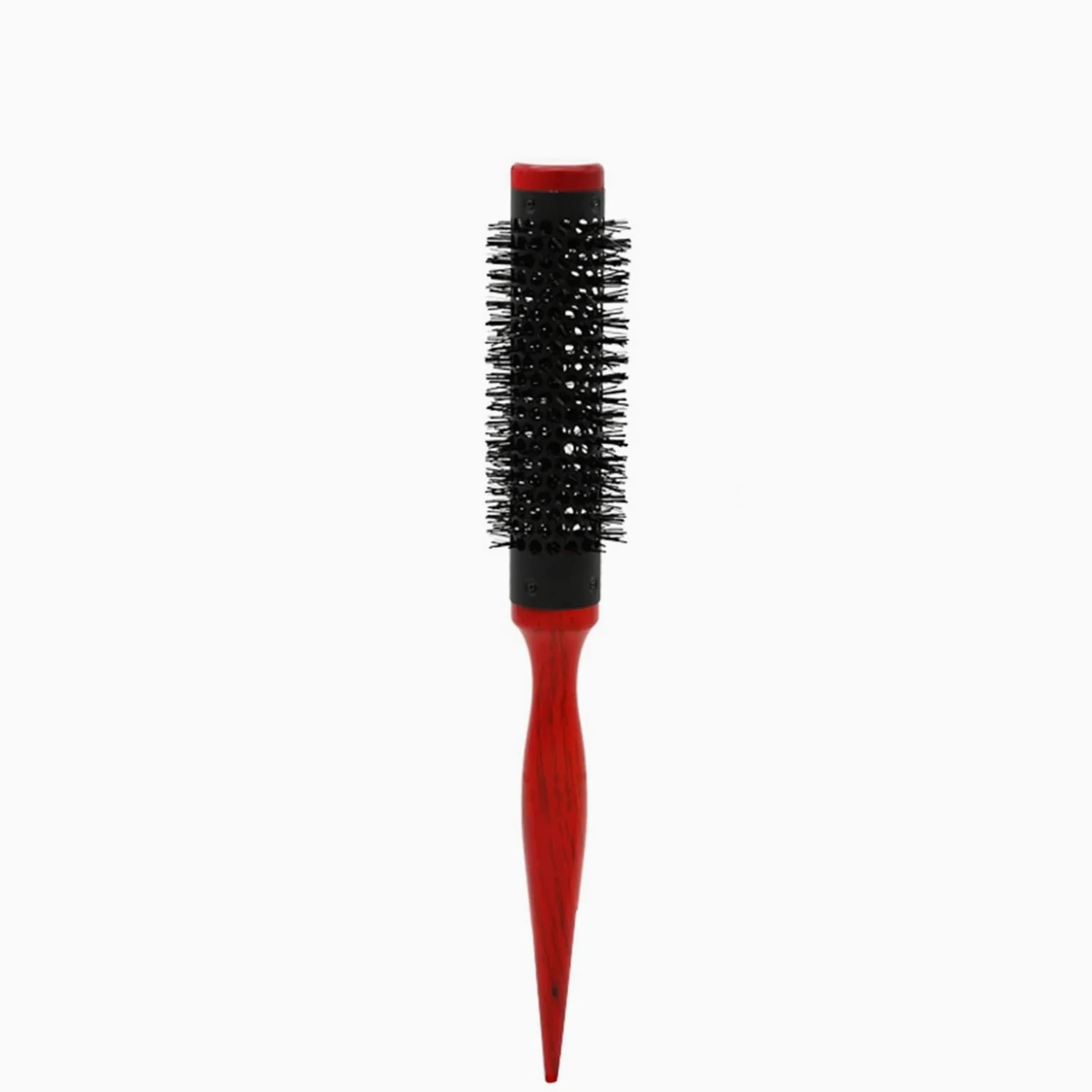 Pettine da Barbiere per Capelli Ricci 5pc. S Grezzo Capelli Roll Brush Pennello Pennello Rosso Rotondo Capelli Pettine Salone Capelli Pettinatura Pettine Spazzola per Pettinare per Uomini e Donne ( Co