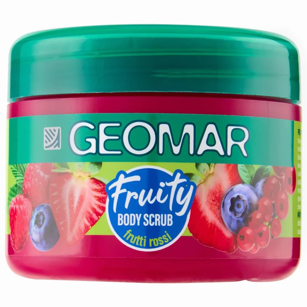 GEOMAR Fruity Body Scrub Frutti Rossi 300 g Vegan Made in Italy