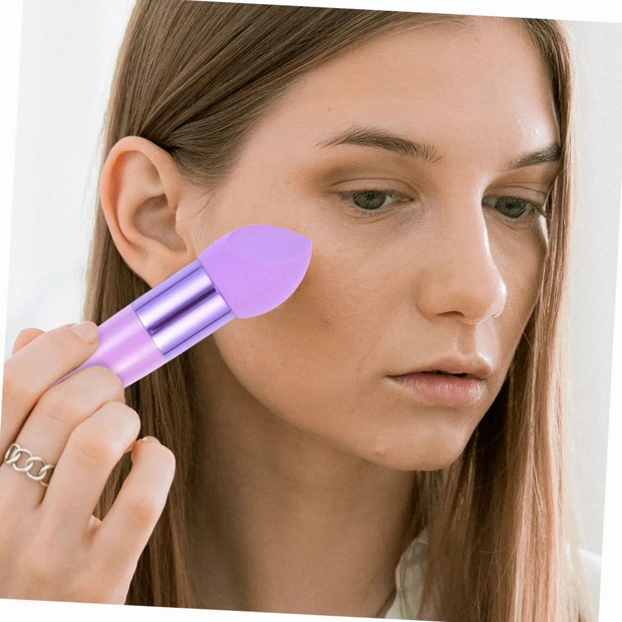 minkissy 30pezzi Spugnette Per Fondotinta e Pennelli Per Make-up Multifunzionali Strumenti Cosmetici Per Applicazione Facile e Precisa Per Casa e Salone Di Bellezza