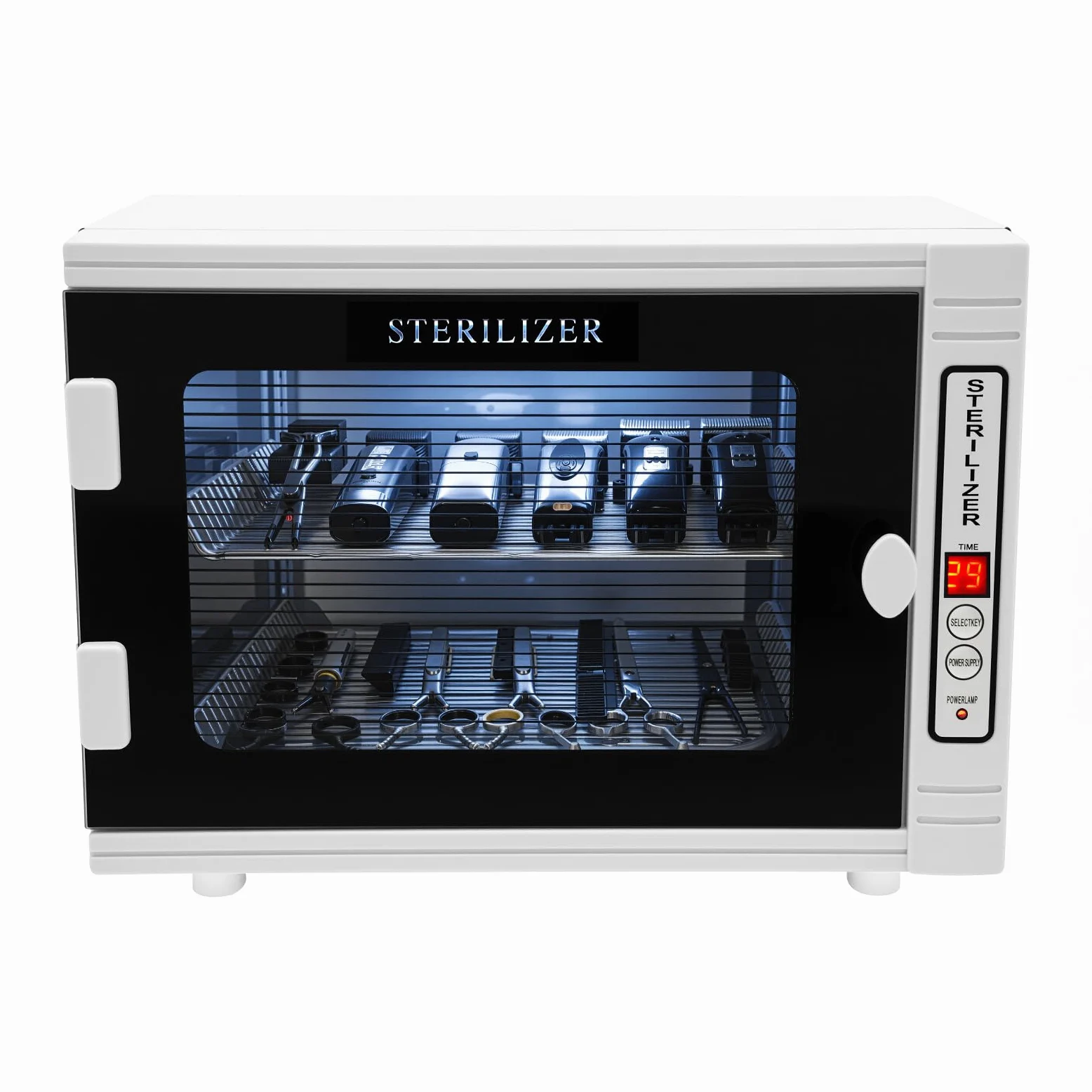 Sterilizzatore UV da 12 l, disinfezione UV con timer e display a LED, sterilizzatore a 2 strati, per la casa, parrucchiere, spa, manicure, salone, odontoiatria
