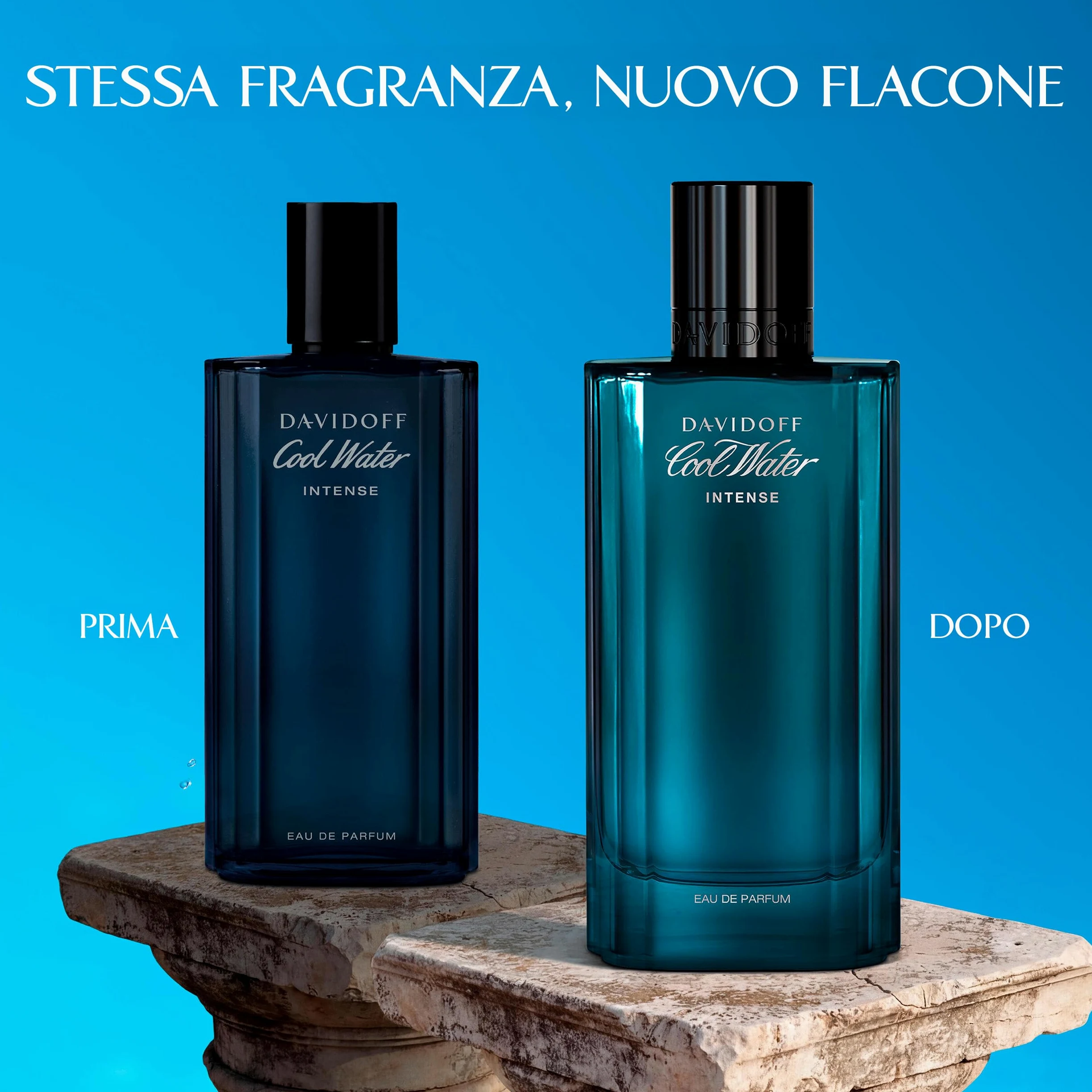 DAVIDOFF Cool Water Intense - Eau de Parfum for Him - Oriental Fragrance with Notes of Green Mandarin, Coconut Water and Amber Accord - High Longevity