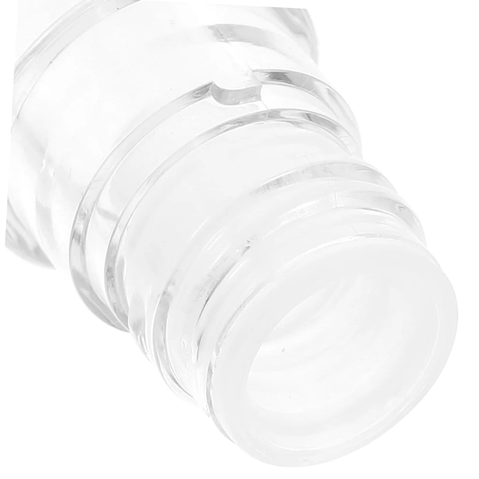 UKCOCO 10pezzi Trasparente Per Lucidalabbra Tubetto Rotondo Bianco Per Balsamo Per Labbra Per Labbra Realizzato in Materiale Abs Durevole