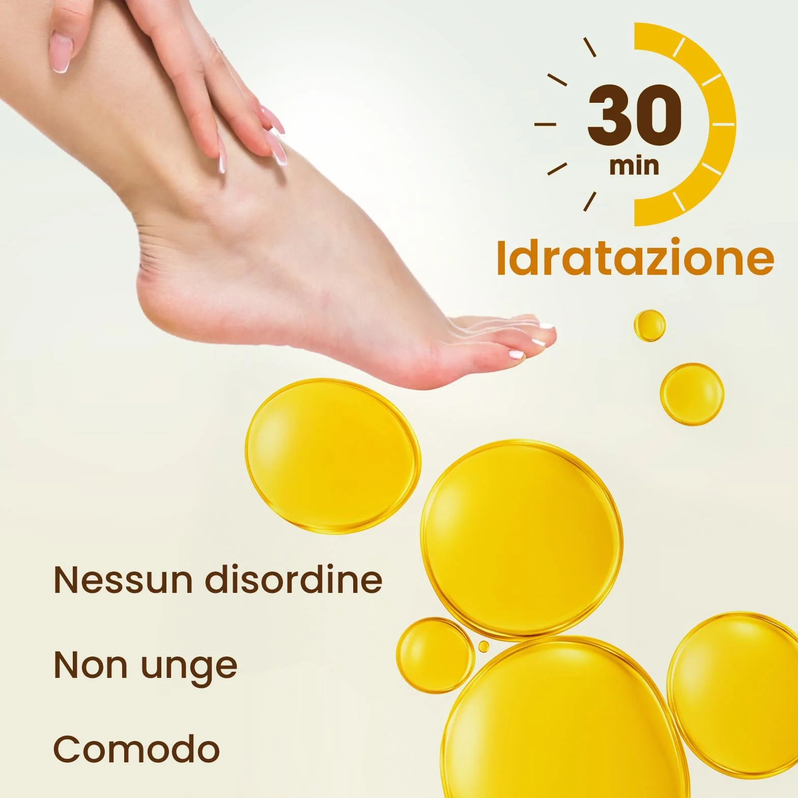 Maschera per Piedi Idratante, Cura per Talloni Screpolati con Burro di Karité, Olio di Jojoba e Vitamina E, Maschera Piedi Secchi Screpolati, (6 Paia)