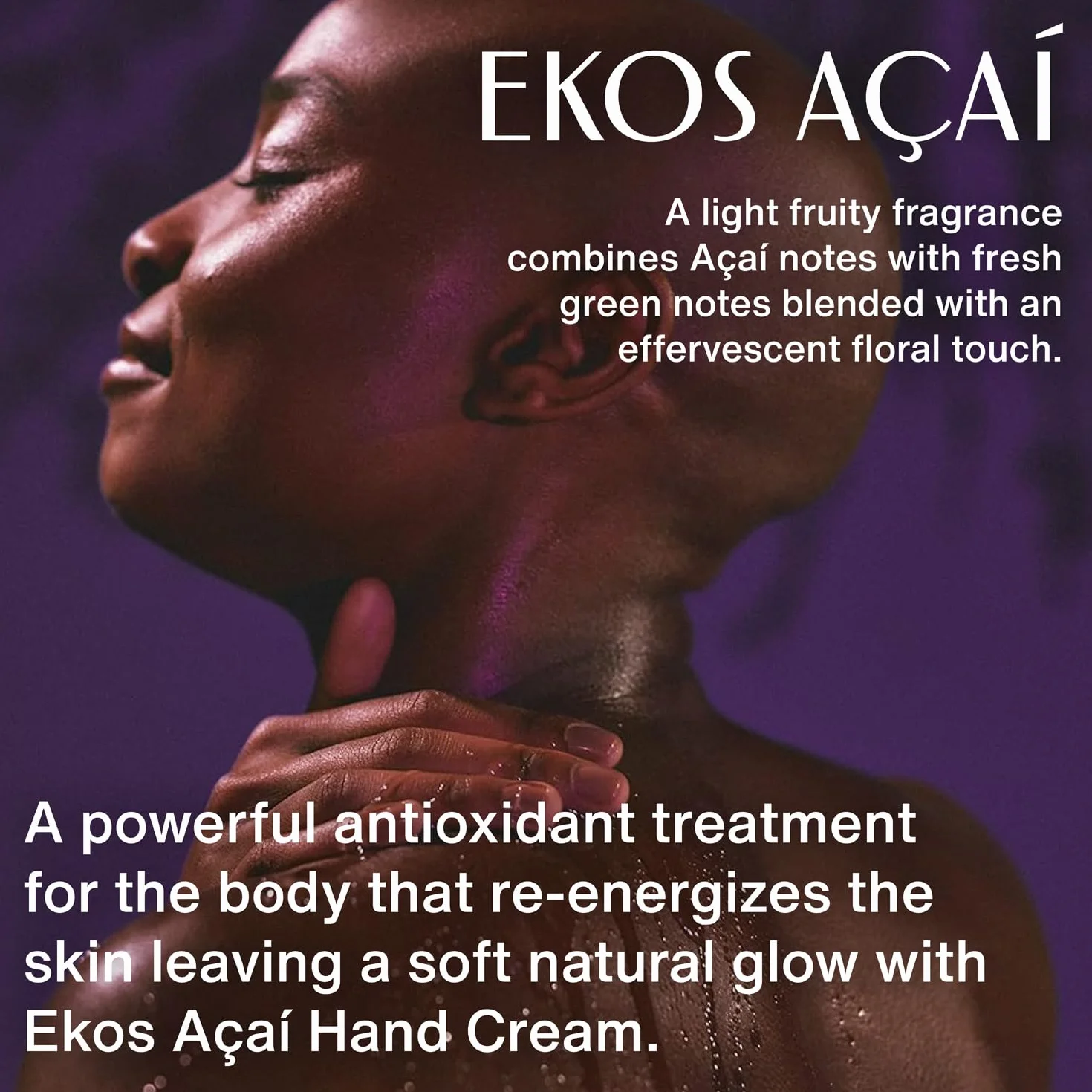 NATURA - Crema per le Mani Açai Natura Ekos - Comfort e Idratazione - Per Cuticole e Mani Secche, Danneggiate e Screpolate - Assorbimento Rapido - 100% Vegan - Cruelty Free - Tubo da 75 g