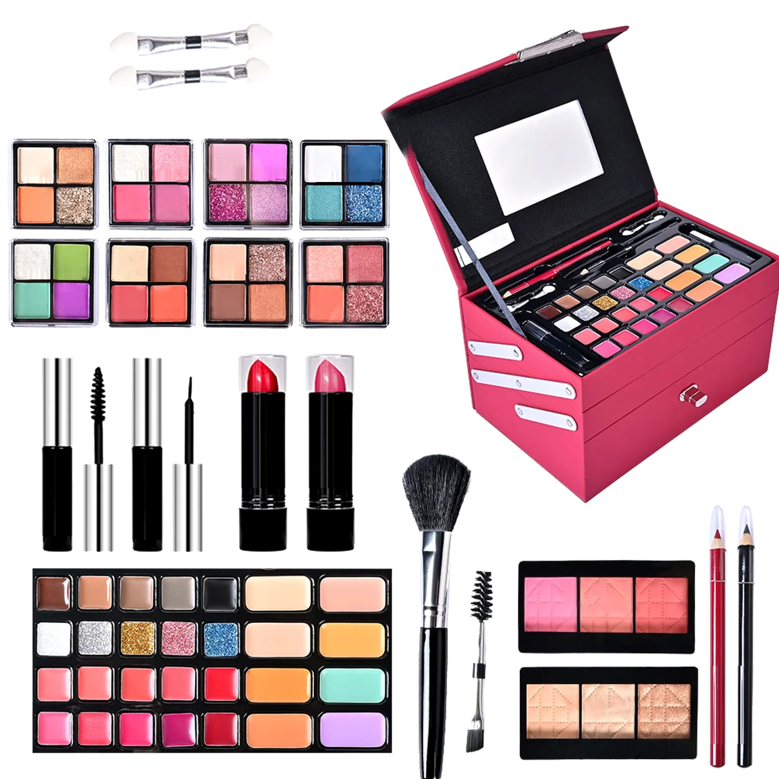 Kit trucco per donna Kit completo, trucco completo | professionale - cosmetici per donne e principianti, includono cosmetici e strumenti per il