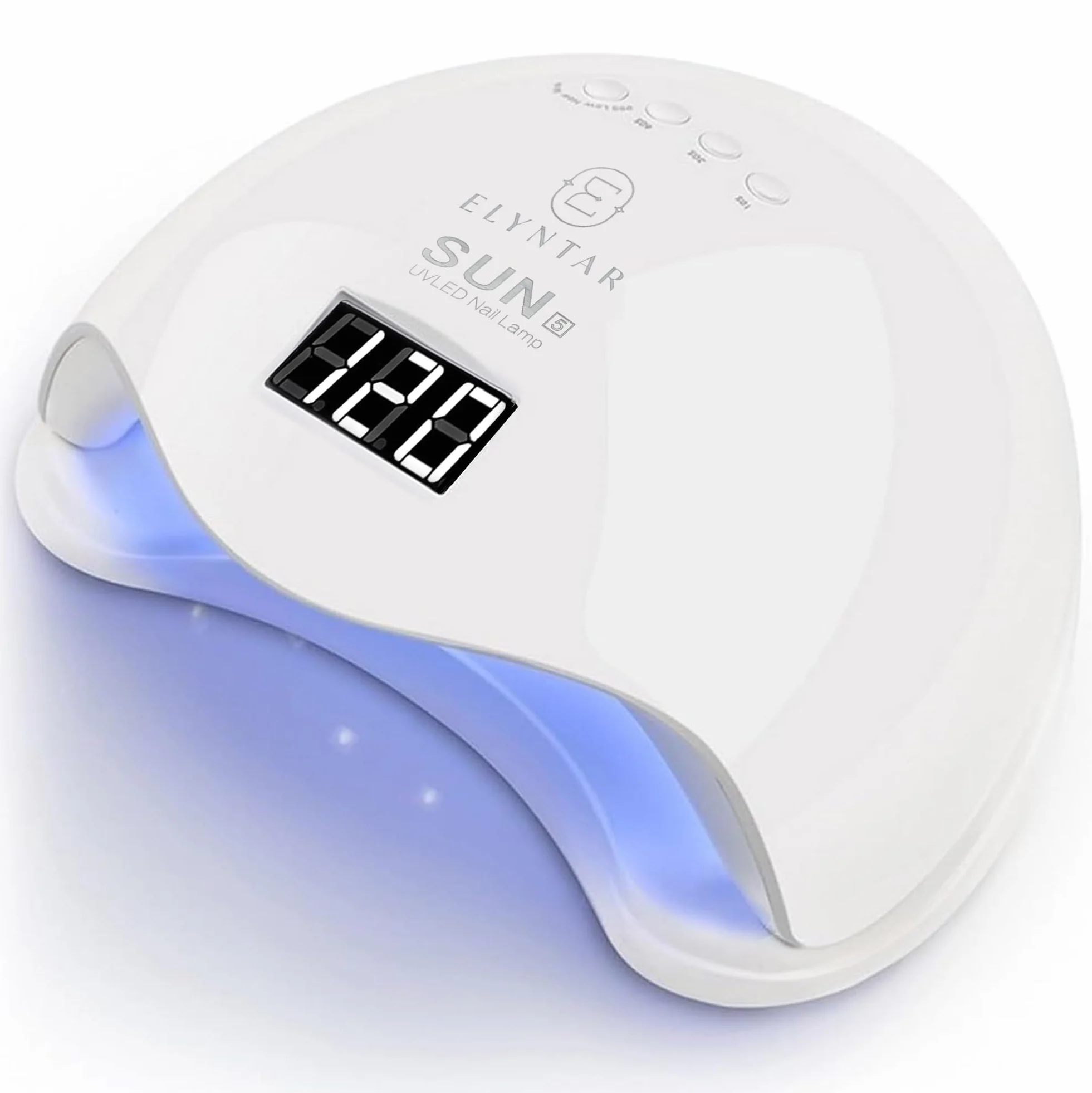 SUN 5 Lampada UV LED 48W per Unghie con Sensore e Timer | Sensore Automatico, Timer 10s/30s/60s/99s, Display LCD, 24 LED