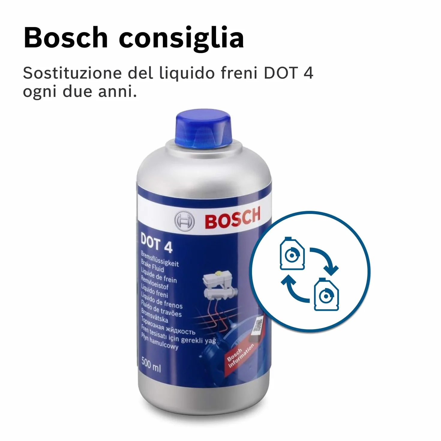 Bosch Liquido Freni DOT 4 0,5 L