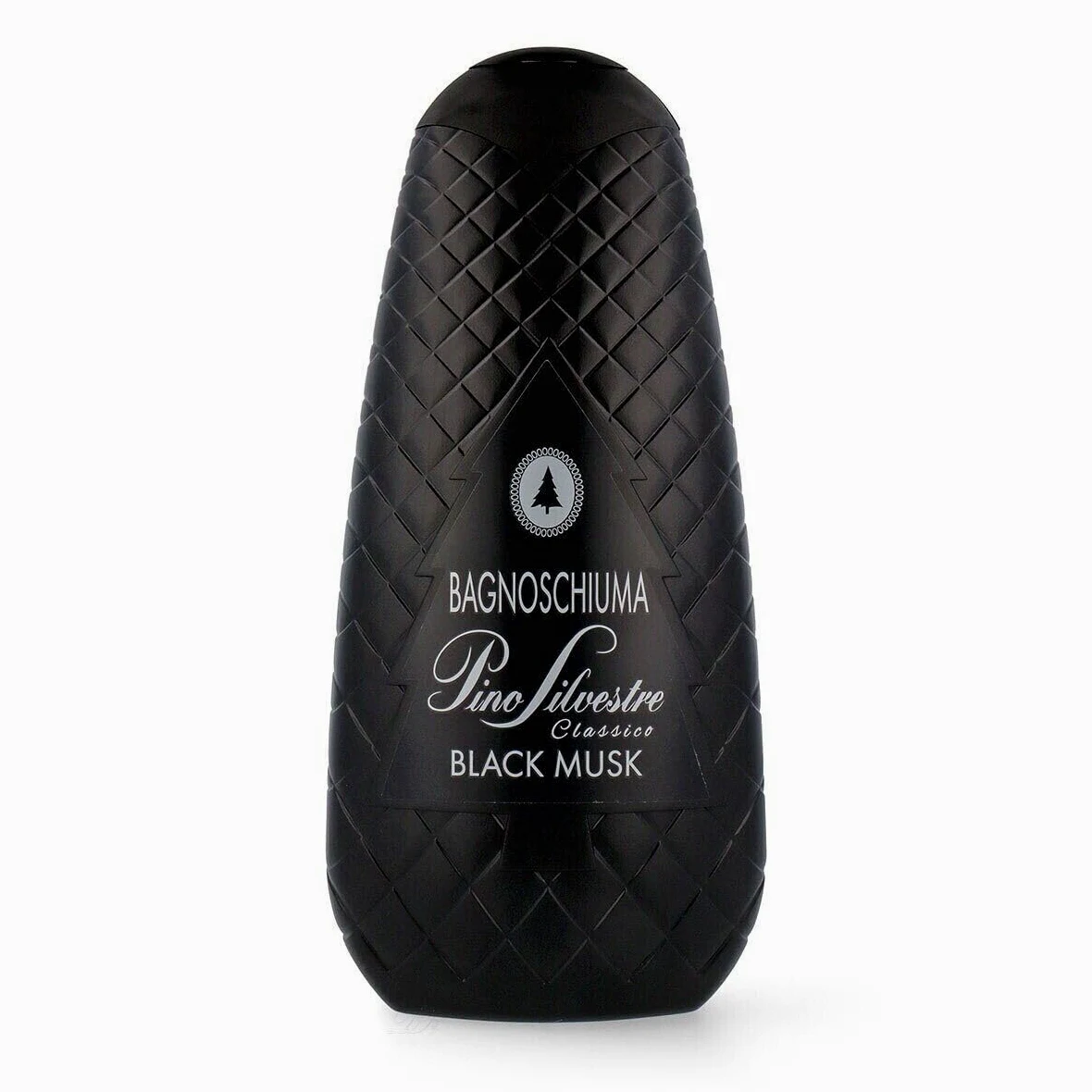 Confezione da 12 Pino Silvestre Bath Foam Bagnoschiuma Classico Black Musk, gel doccia 750 ml + 1 polvere di talco FELCE AZZURRA da 100 g