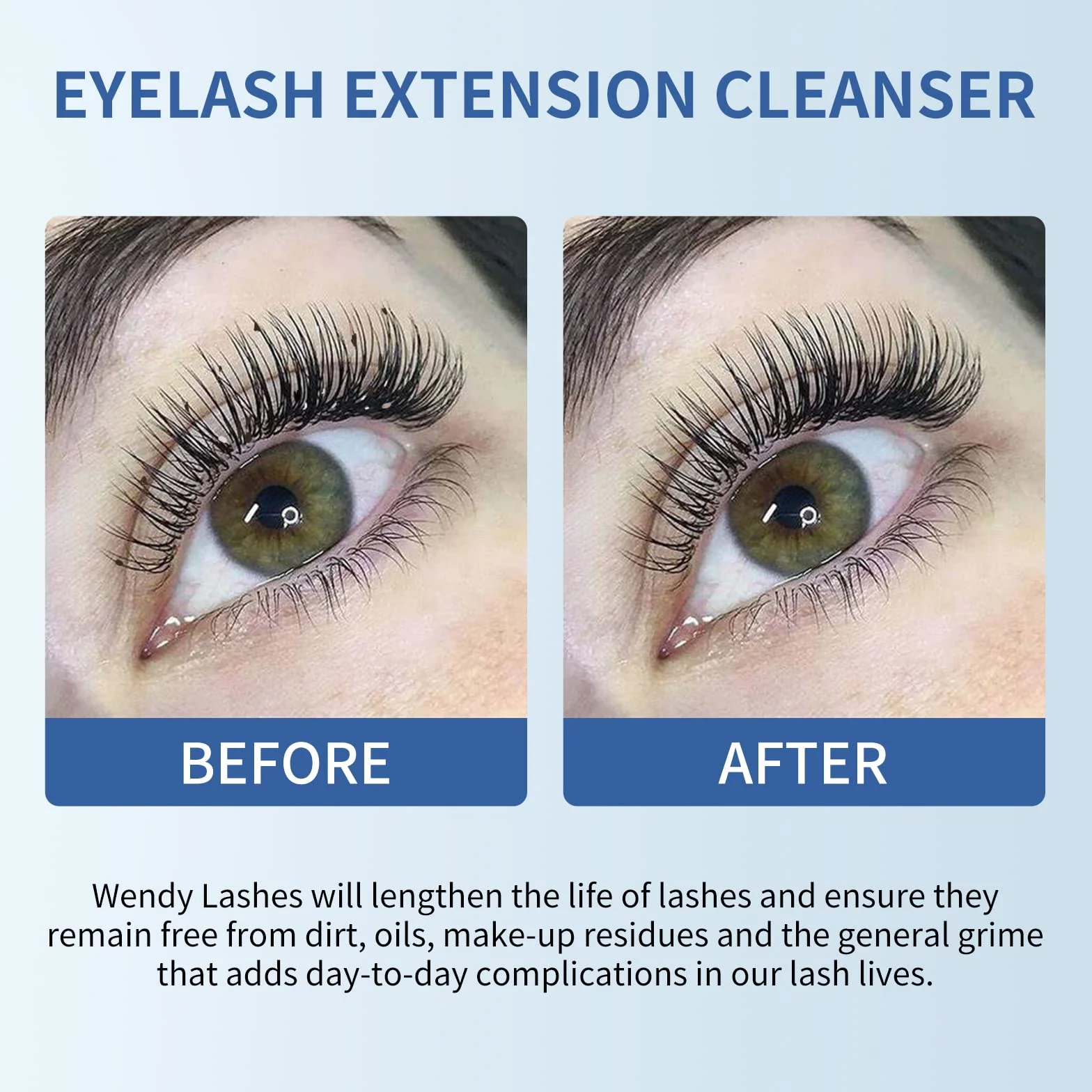 Shampoo per Ciglia per Extension Ciglia, 60ml Detergente per Ciglia Extension, Pulitore per Ciglia Pulitore di Schiuma Con Pennello Morbido (Lash Shampoo-60ml)