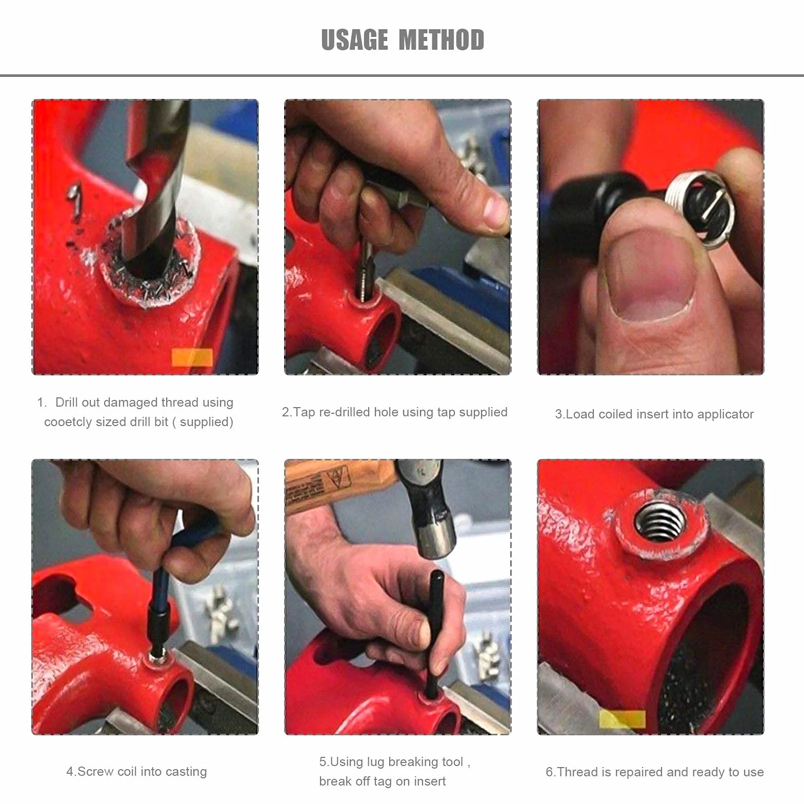 Ototec M9 Kit riparazione filettatura M9 x 1,25