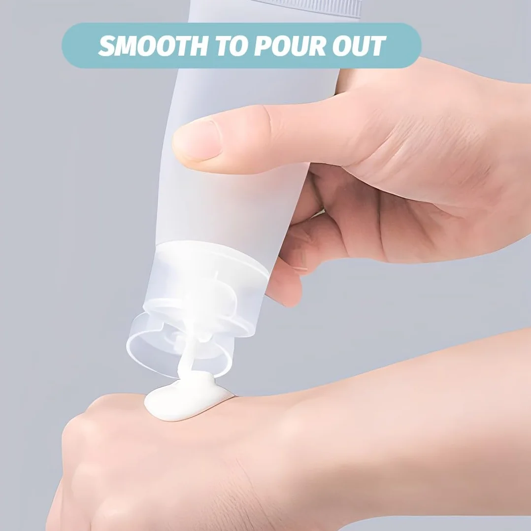 Flaconi da Viaggio,6 Pezzi Bottiglie da Viaggio,Contenitore da Viaggios per Liquidi,Trasparente Flaconi Viaggios,per Shampoo,Balsamo,Viaggi,Lozione
