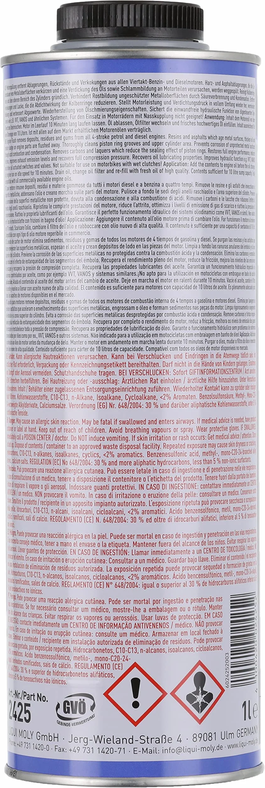 Liqui Moly PRO-Line Lava Motore 1 L Additivo all'olio